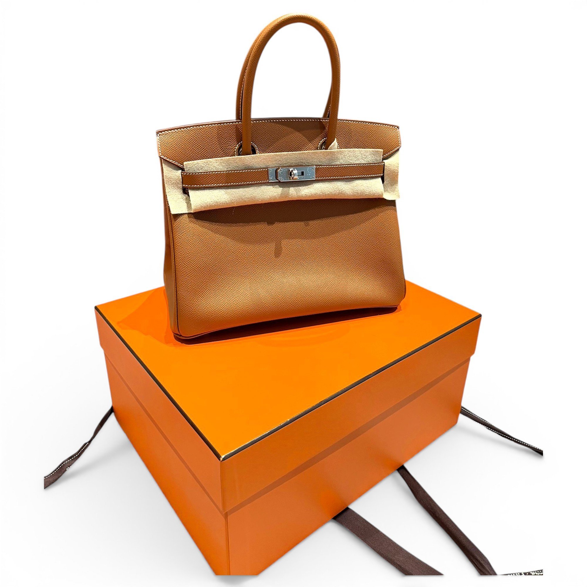 Birkin 30 leather handbag