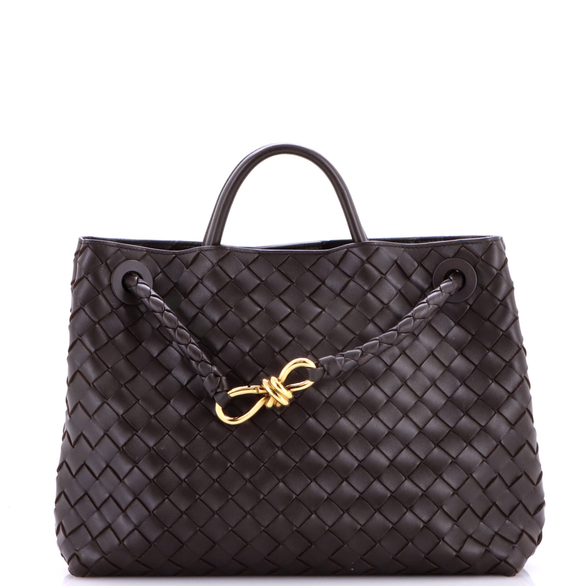 Andiamo Top Handle Bag Intrecciato Nappa Medium