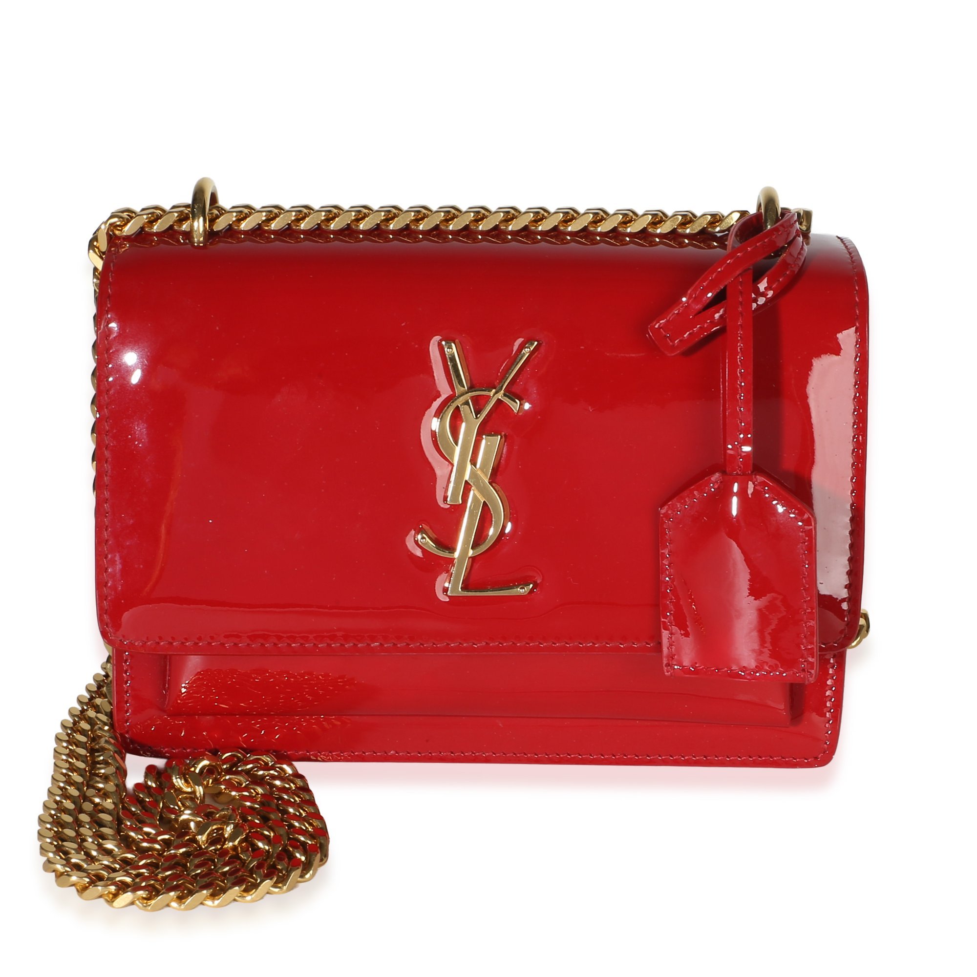 Patent leather handbag
