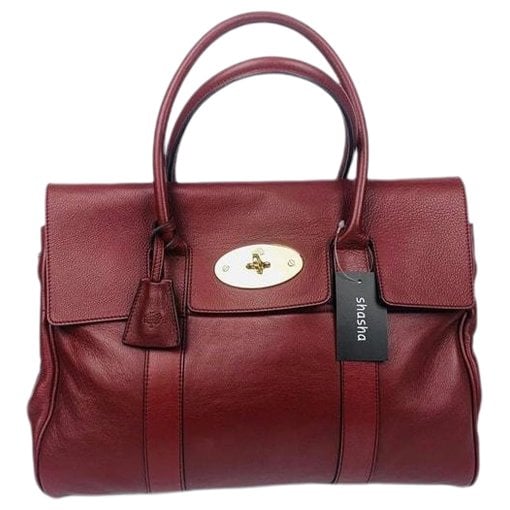 Leather clutch bag