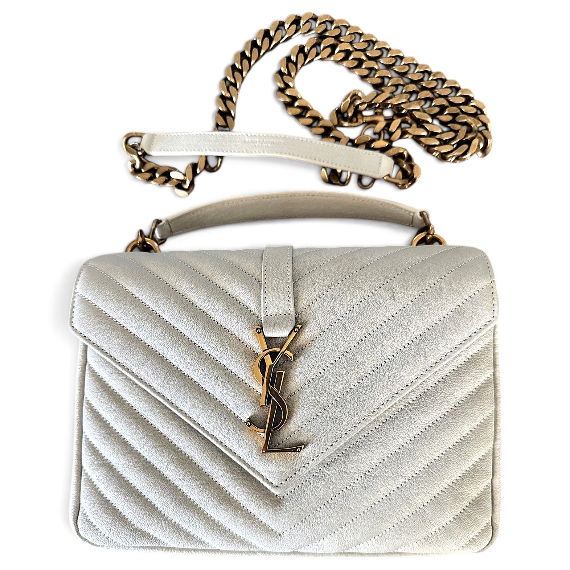 Collége monogramme leather handbag