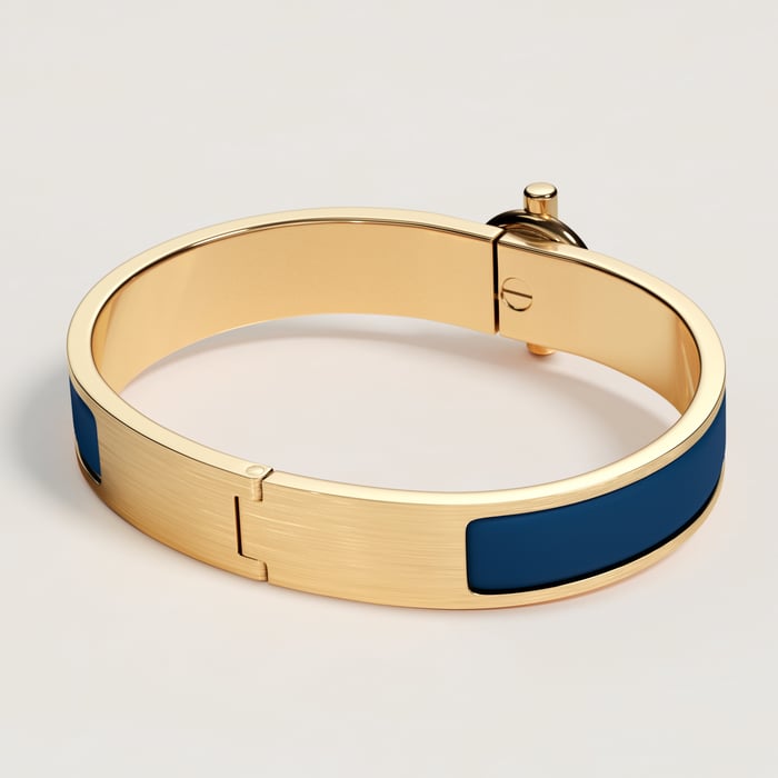 Bleu De Biarritz Mat Clic Glenan Bracelet