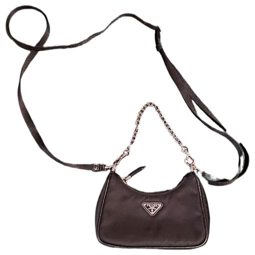 Re-edition leather crossbody bag