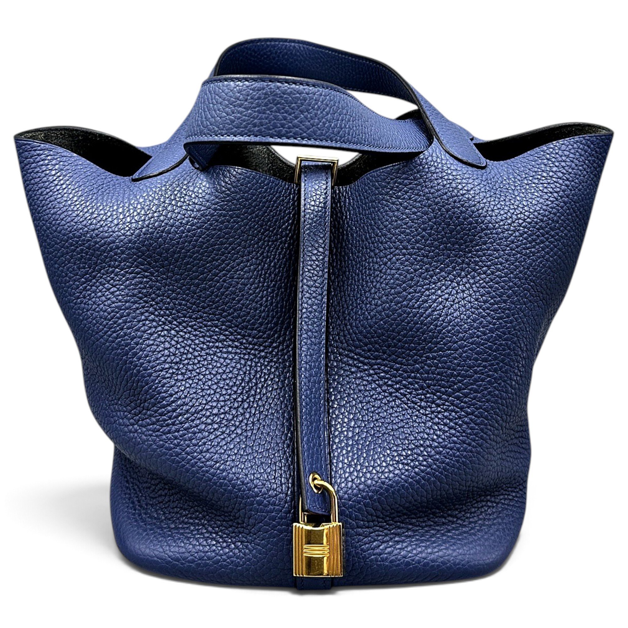 Picotin leather tote