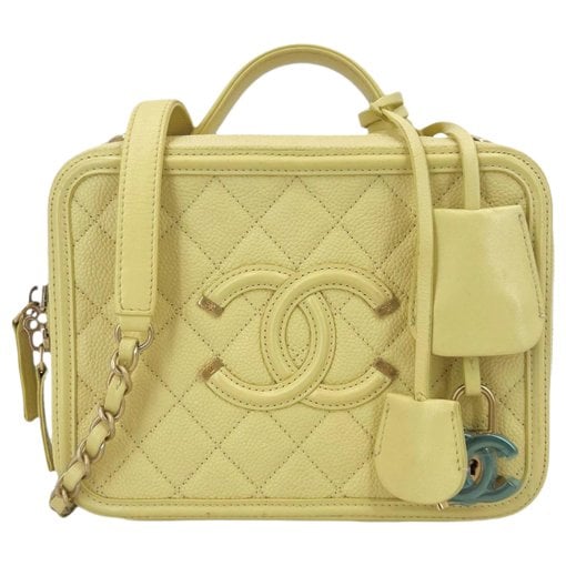 Vanity leather handbag