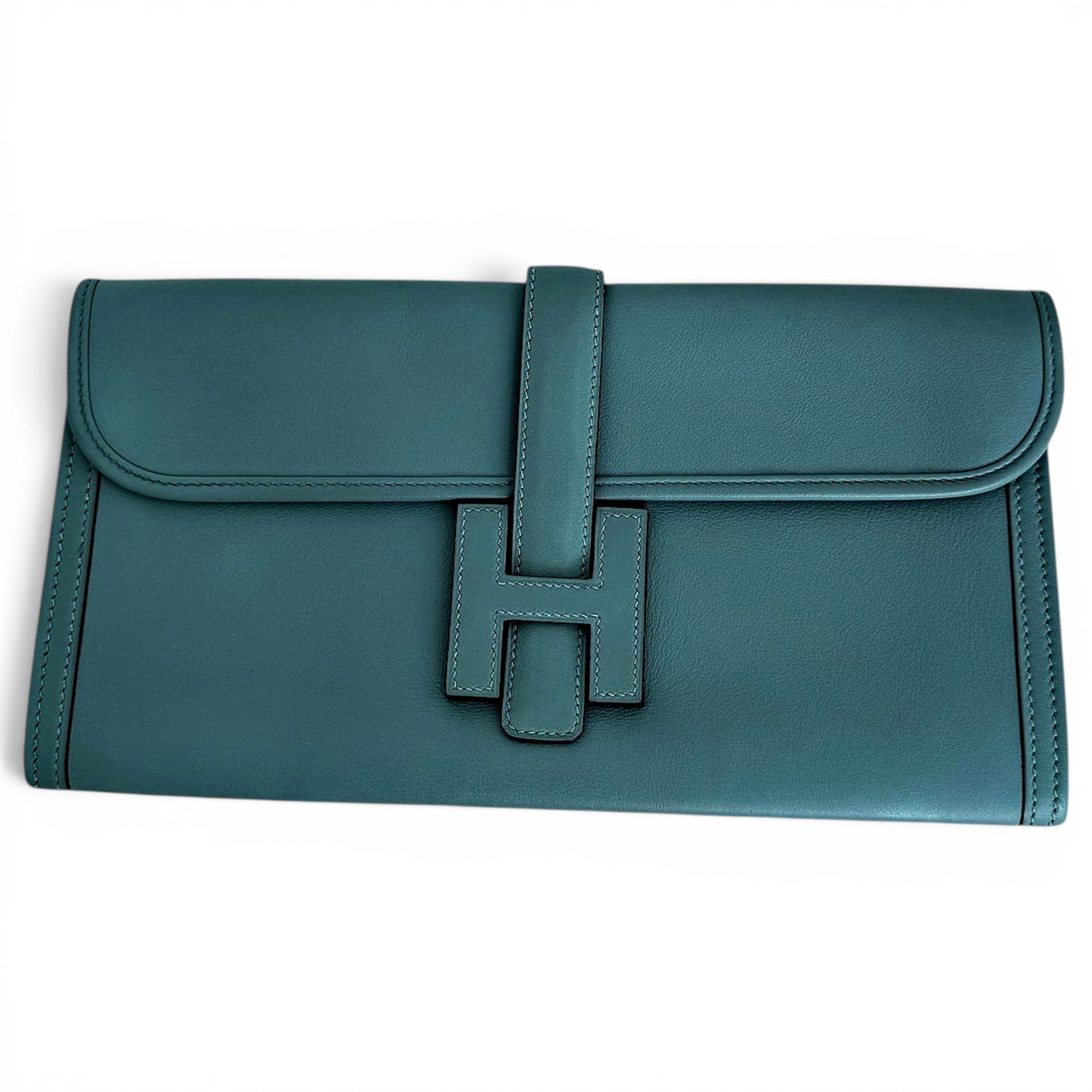 Jige leather clutch bag