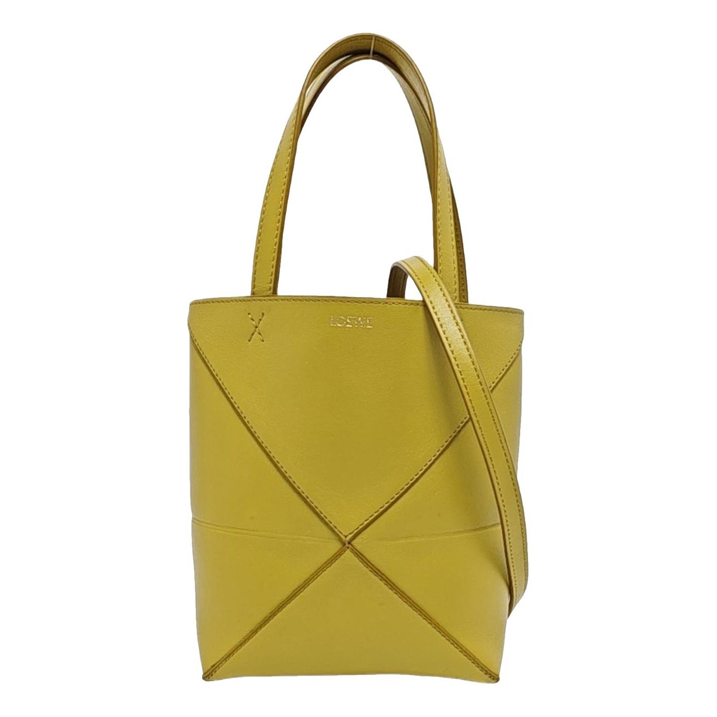 Puzzle Fold leather handbag