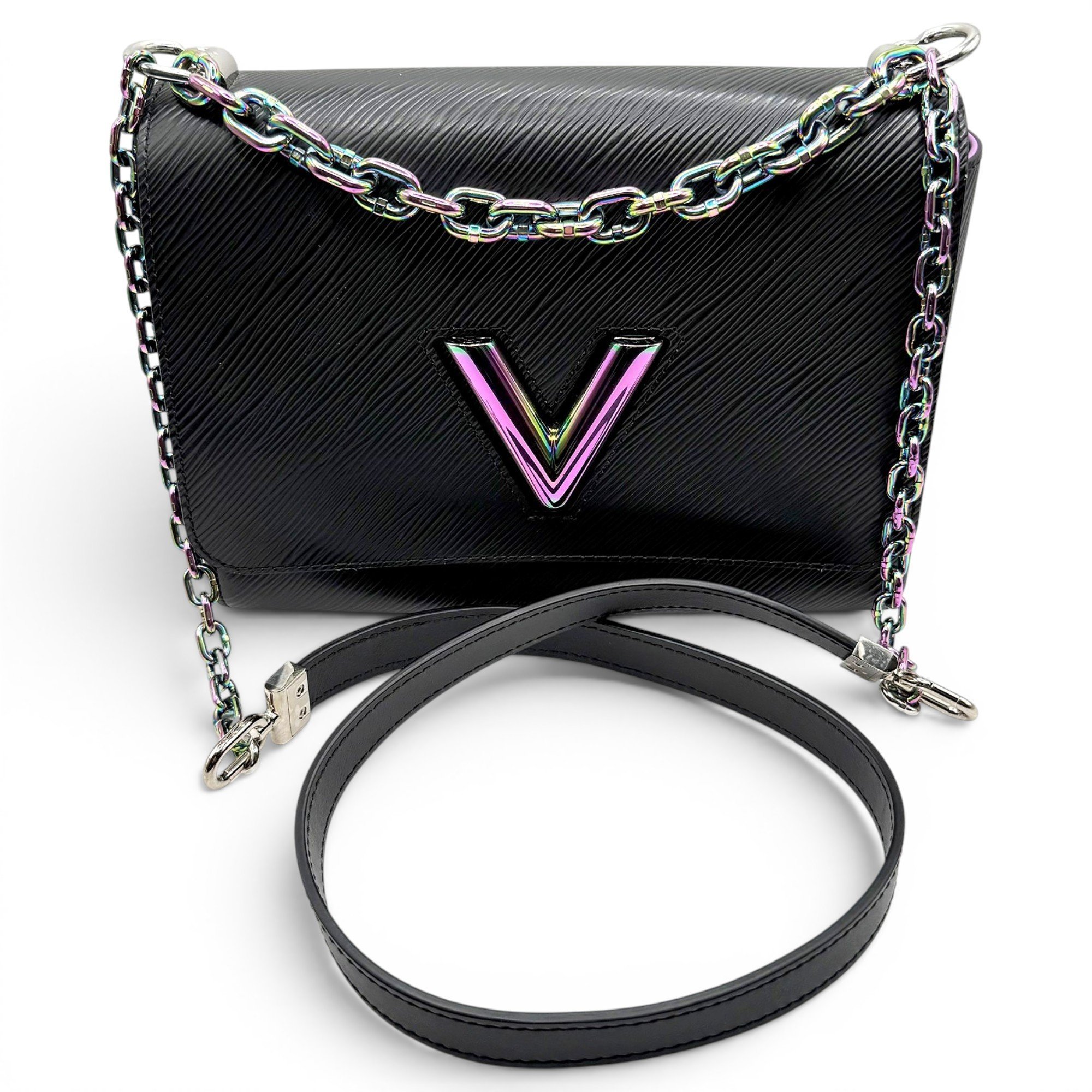 Twist Belt Wallet On Chain leather crossbody bag