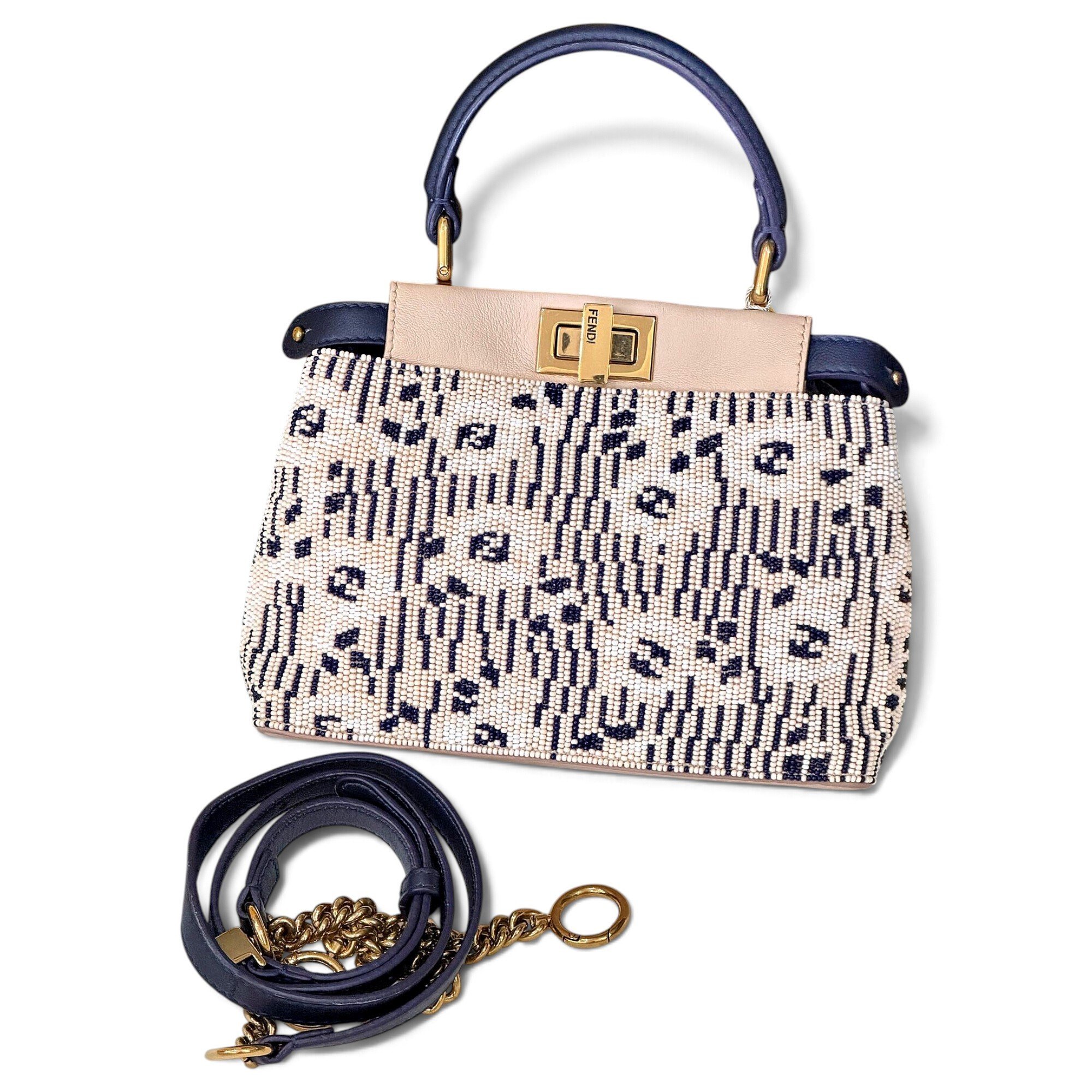 Peekaboo leather handbag