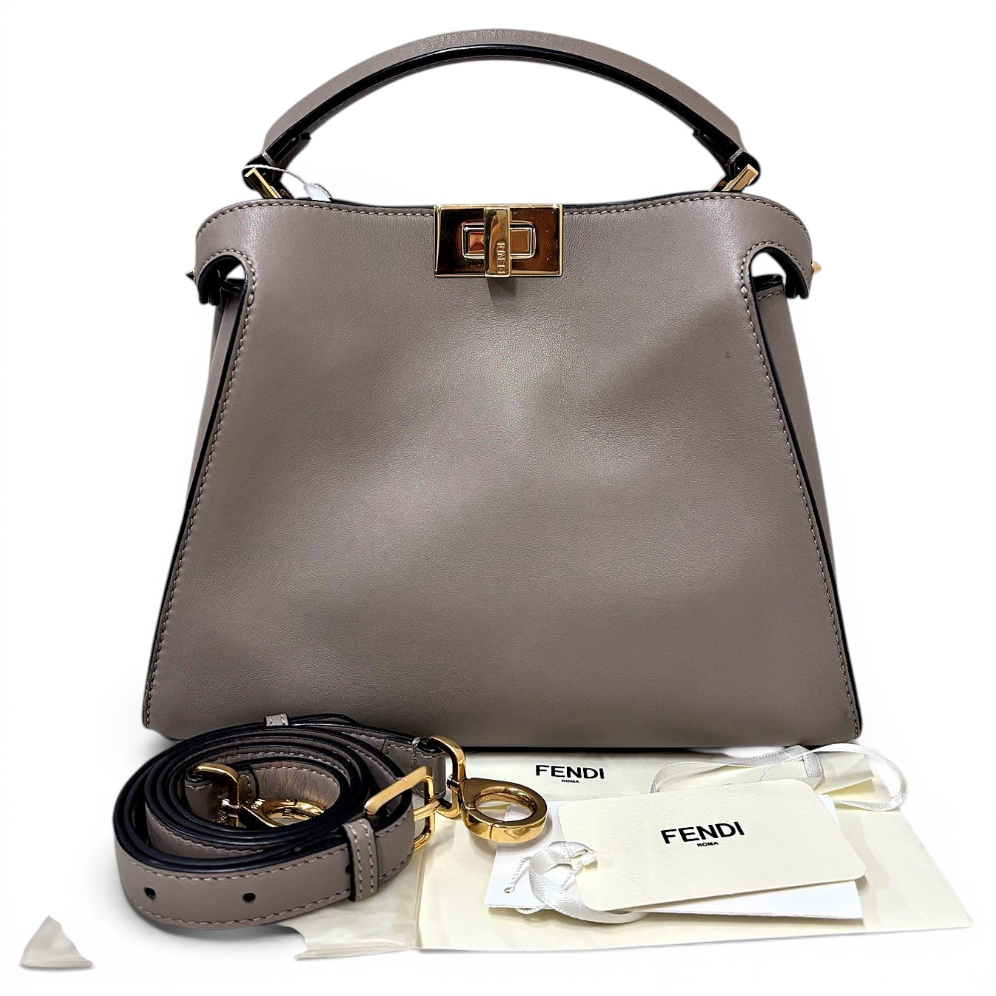 Peekaboo leather handbag