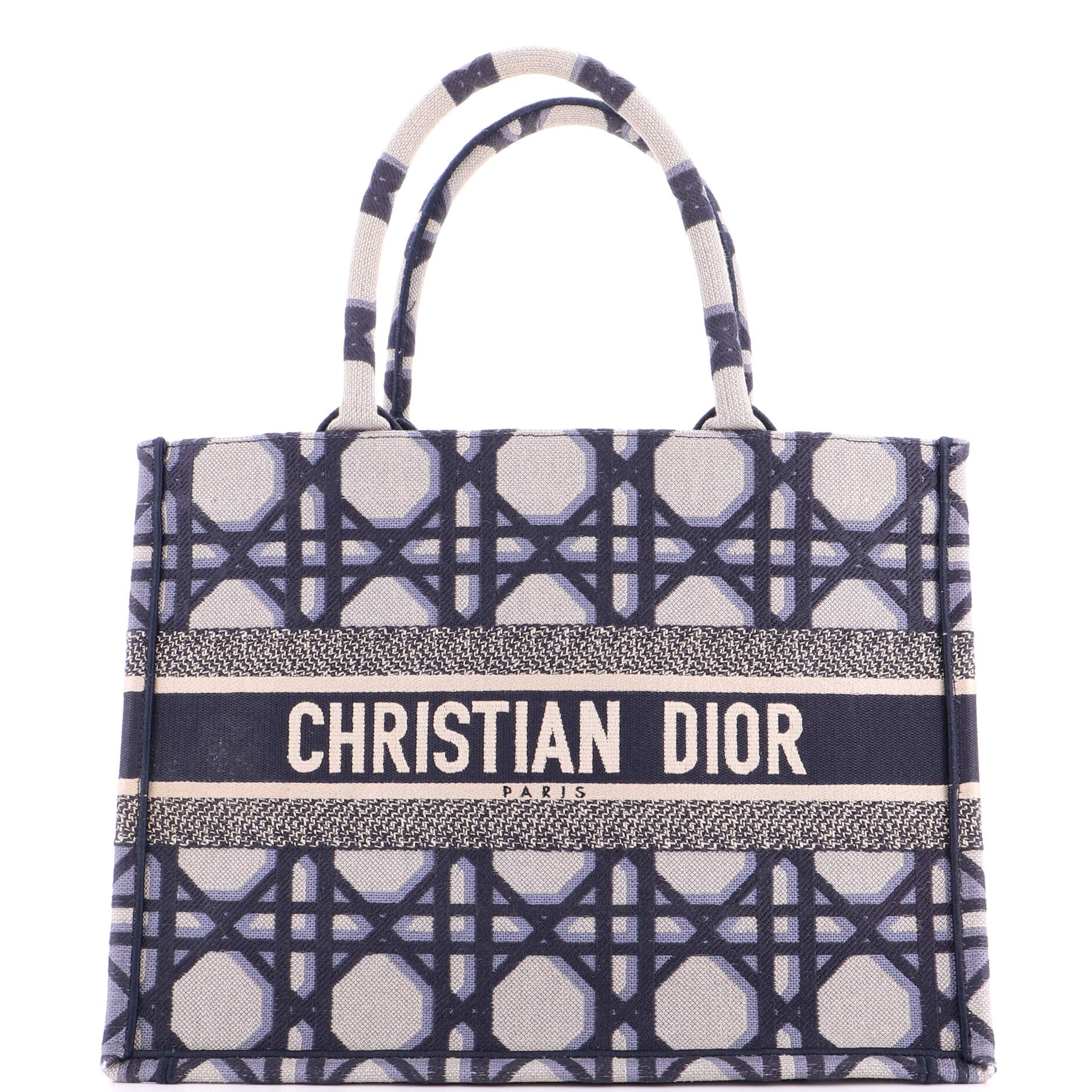 Dior Book Tote Macrocannage Canvas Medium