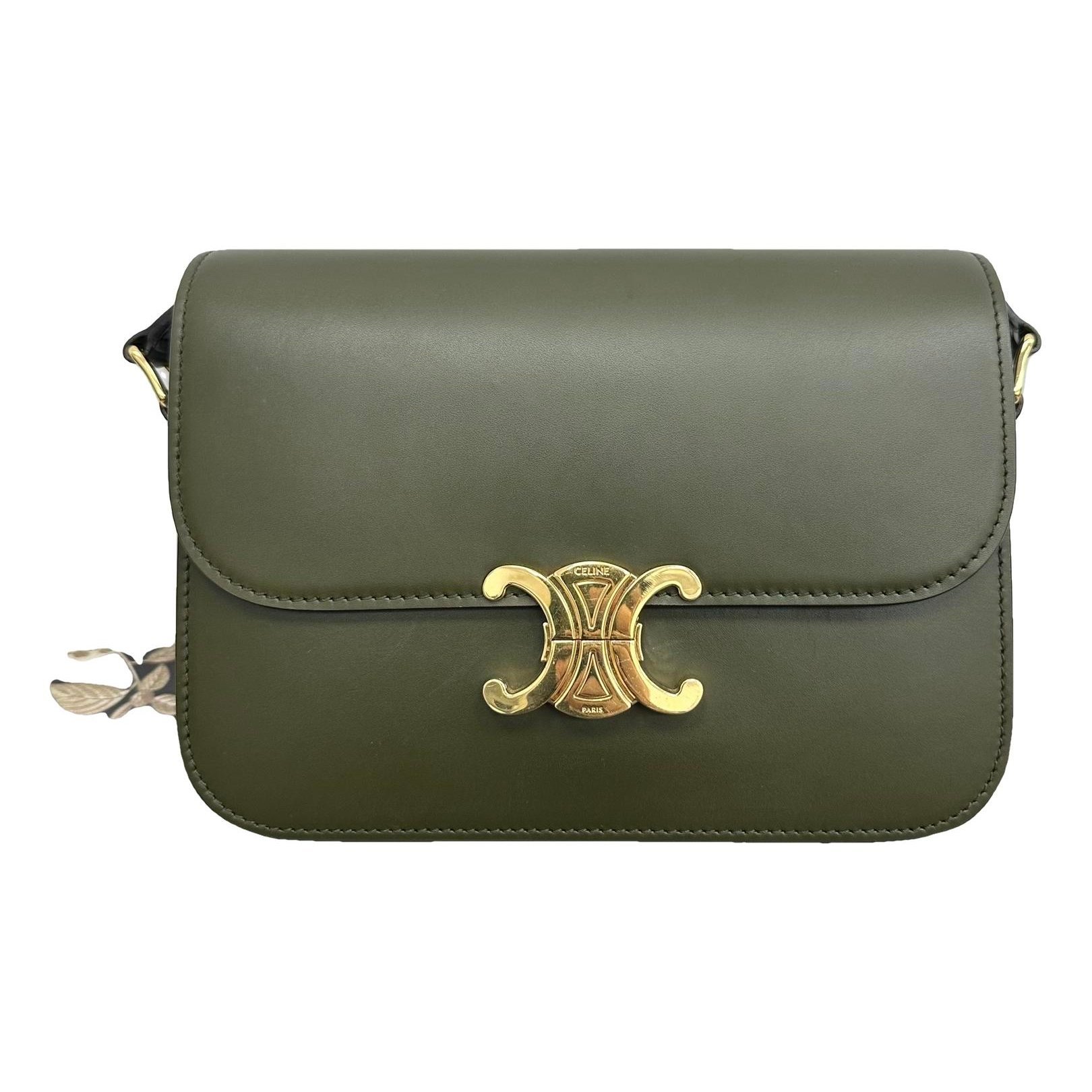 Triomphe leather handbag