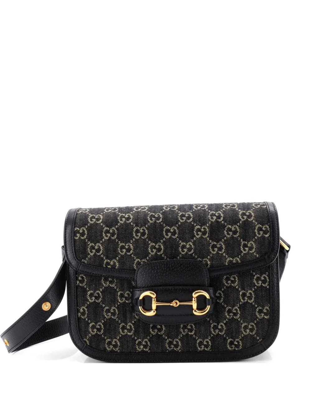 Horsebit 1955 GG Denim Small shoulder bag