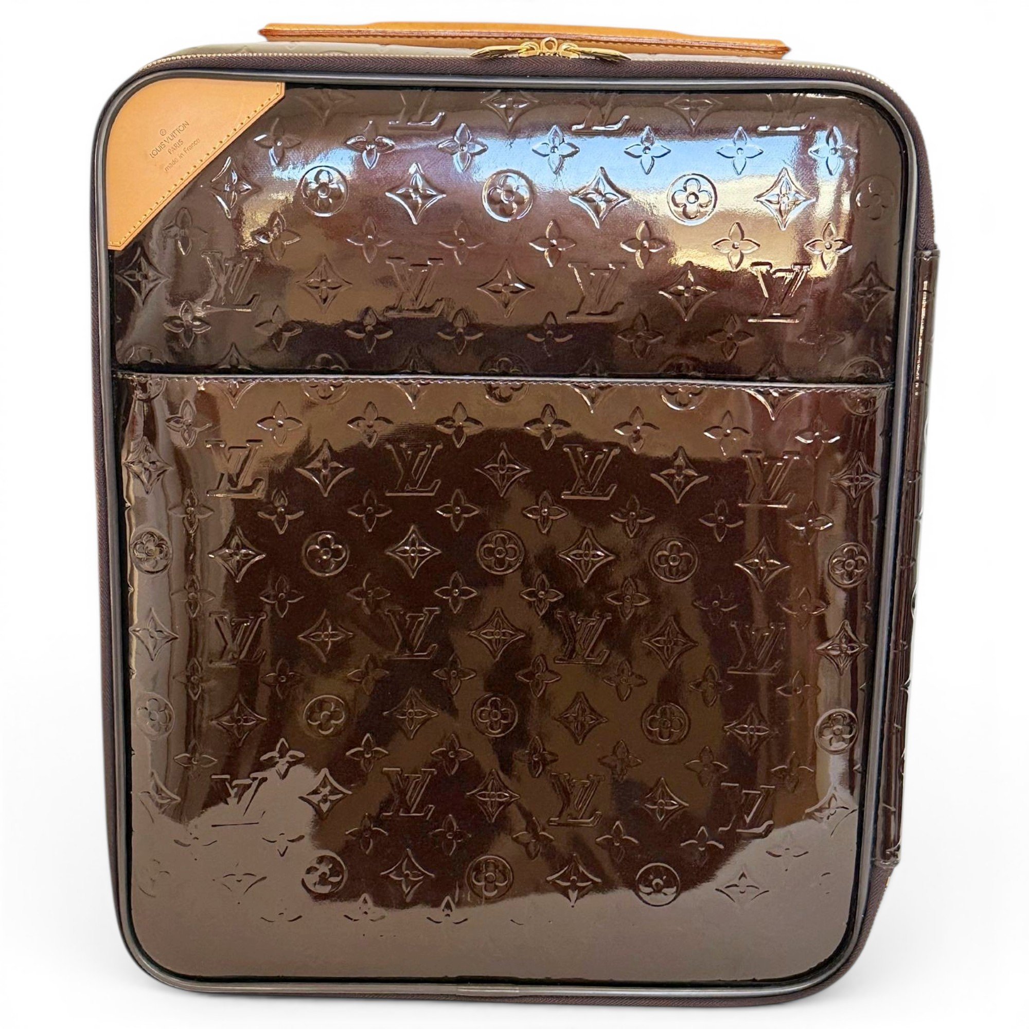 Pegase patent leather travel bag