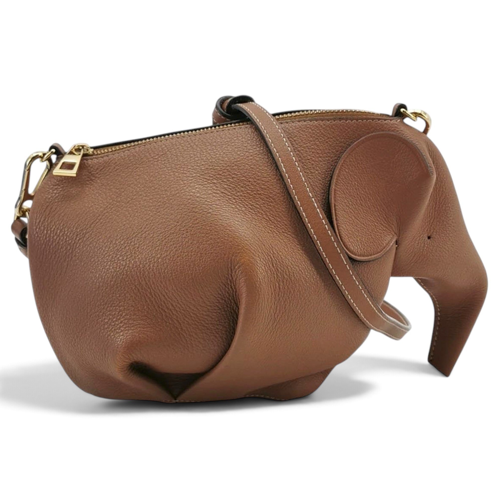 Animals leather handbag