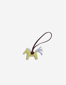 Hermes 
		Rodeo PM Milo Jaune Bourgeon / Blue Brume / Chocolate    