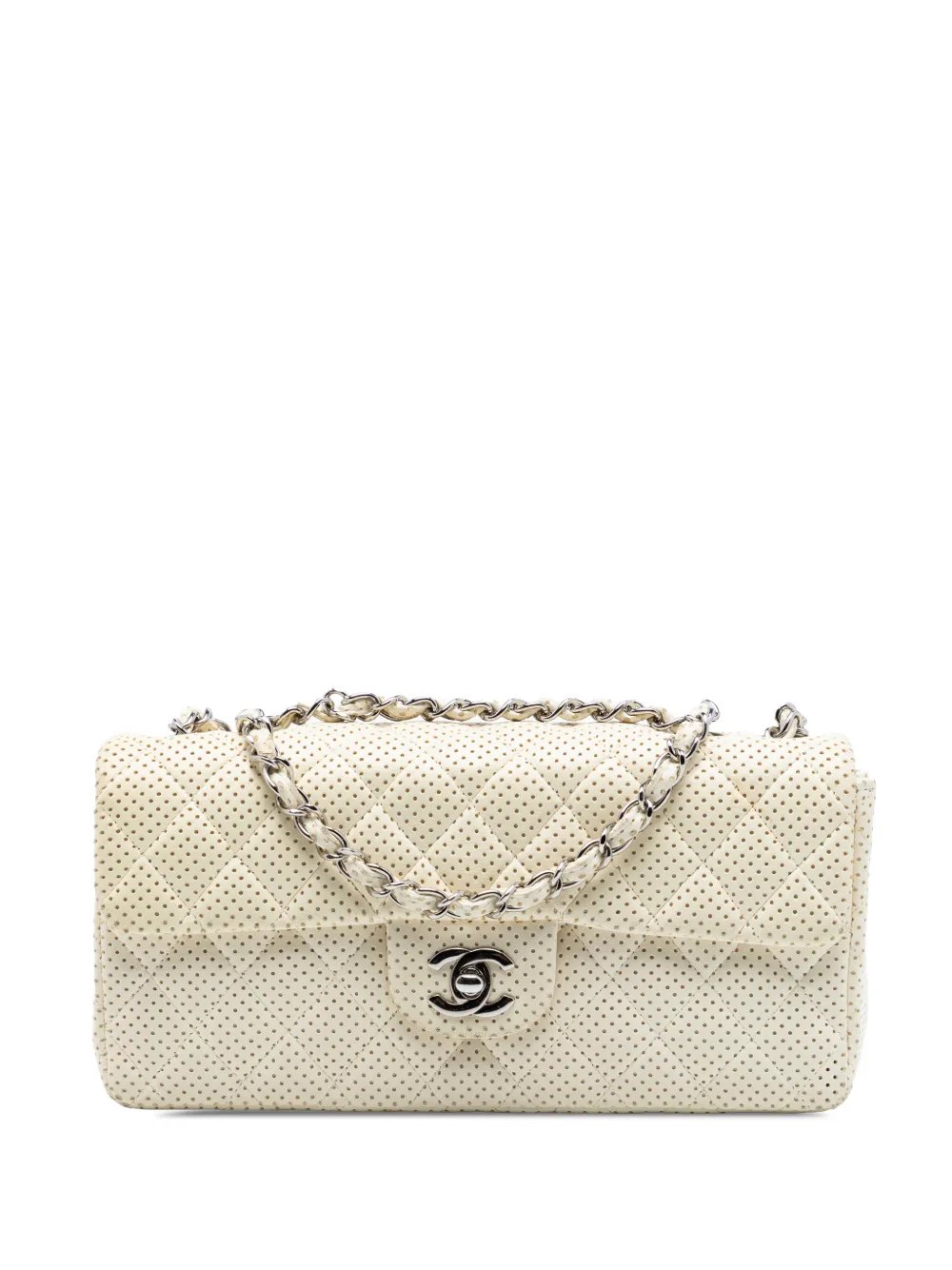 2006-2008 Classic Perforated Lambskin East West Flap shoulder bag