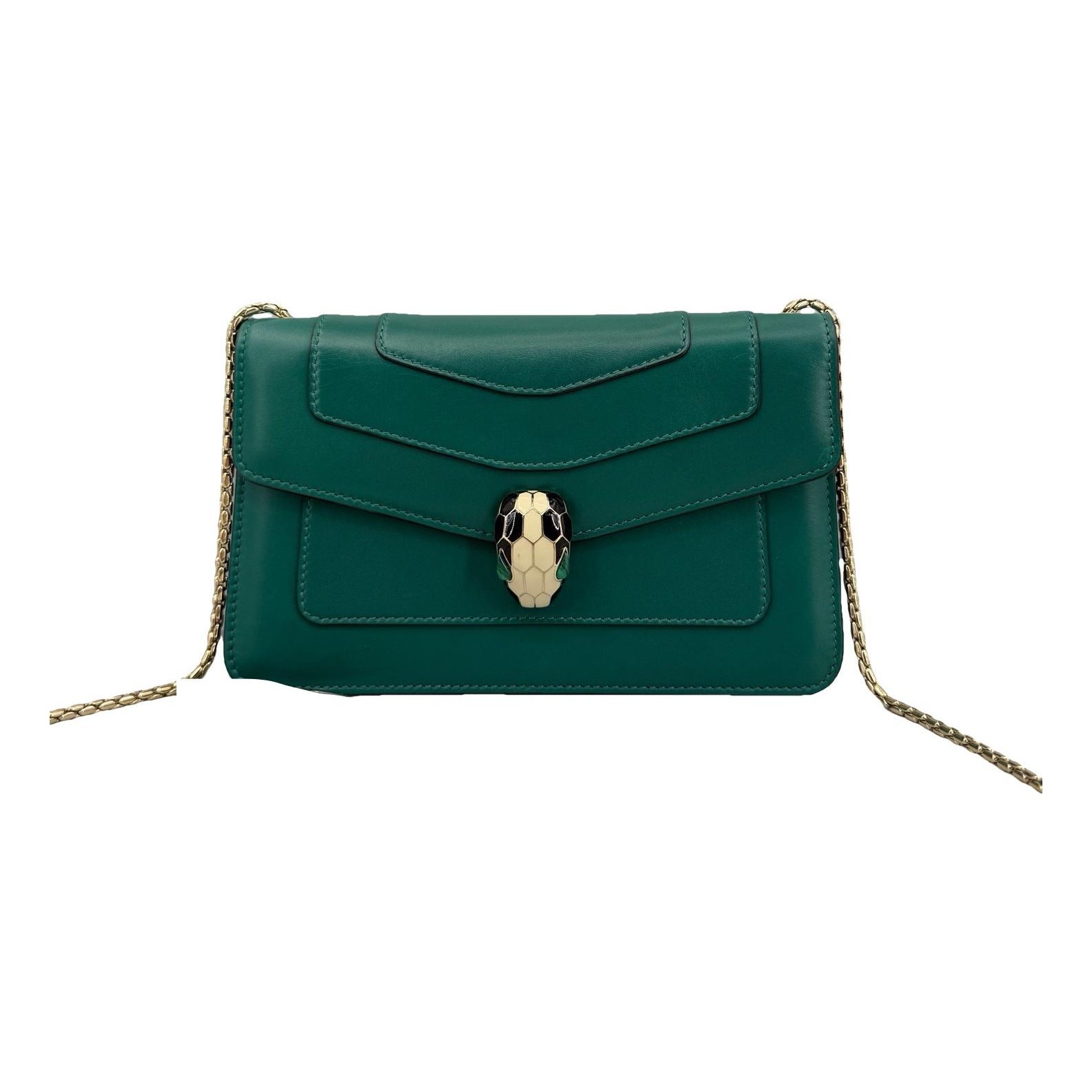 Serpenti leather handbag