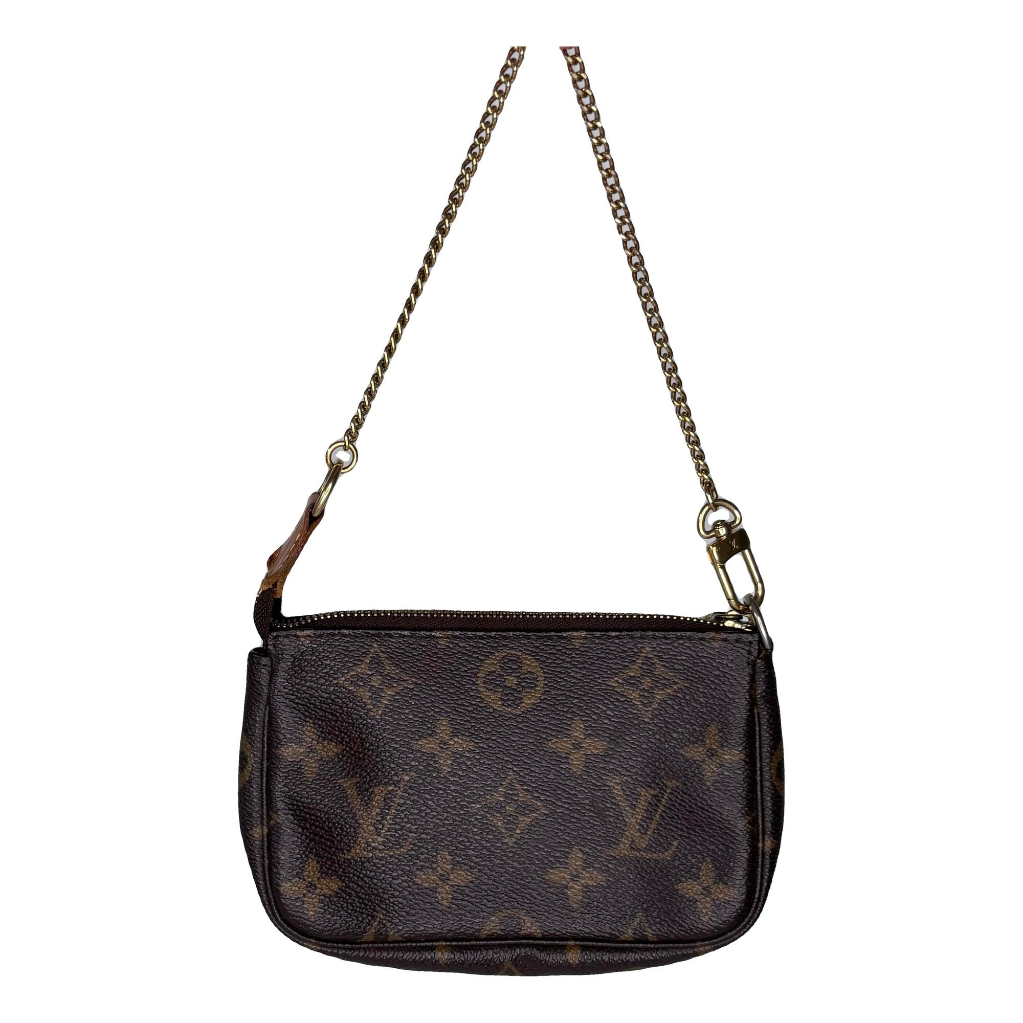 Leather clutch bag