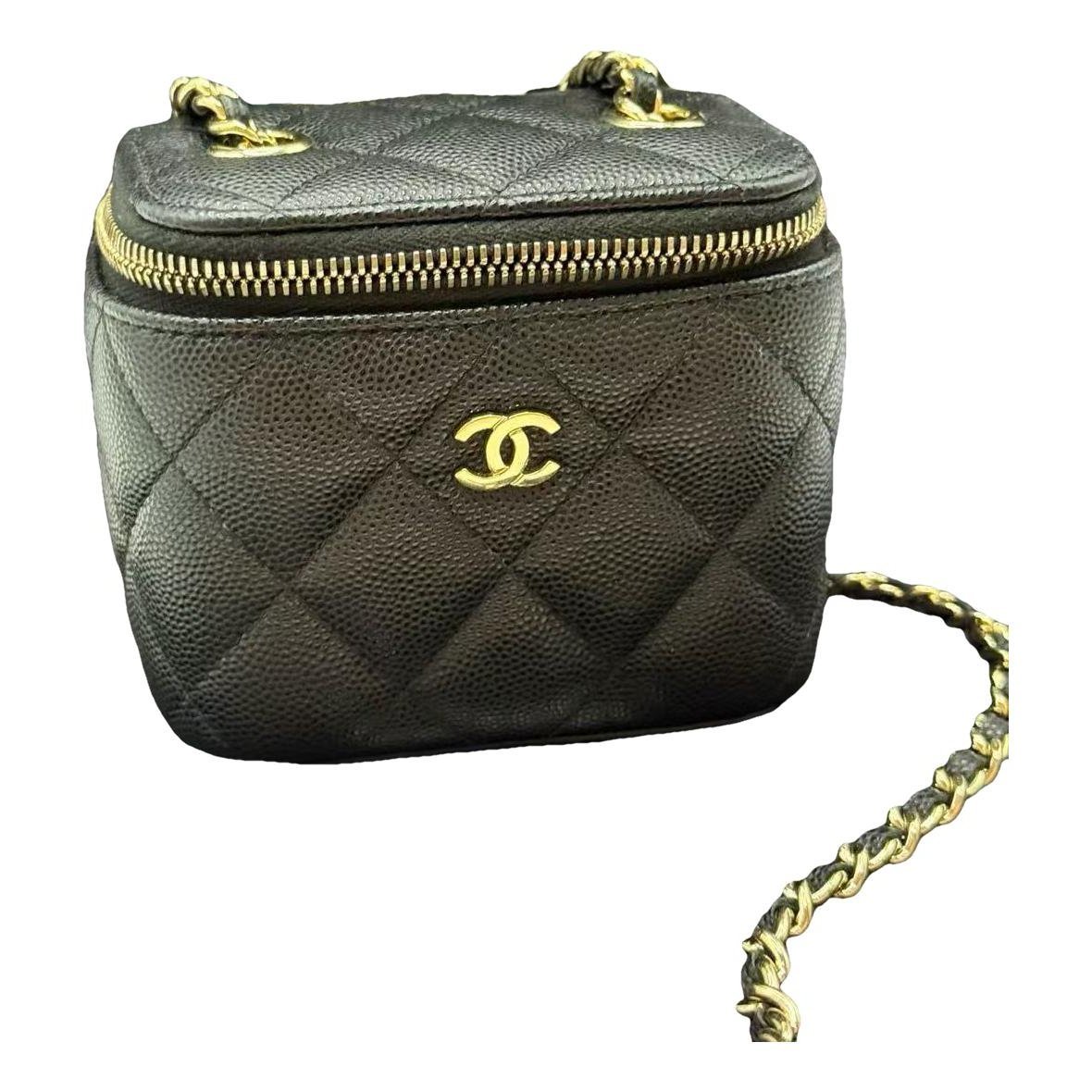Trendy CC Vanity leather handbag