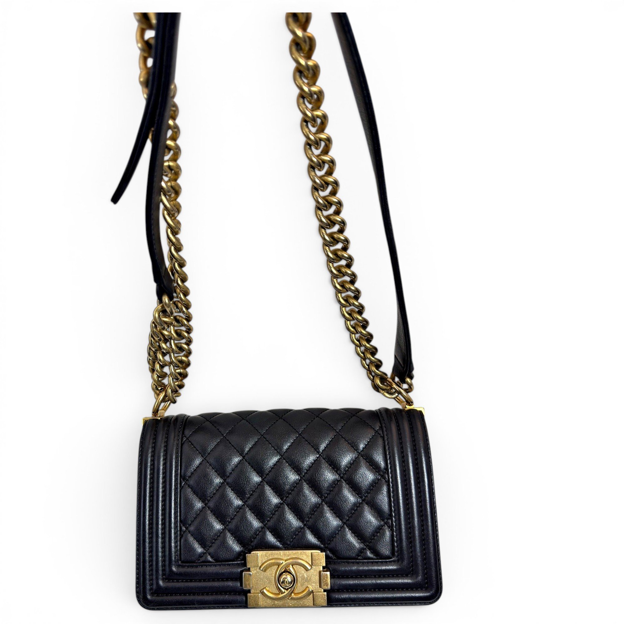 Boy leather crossbody bag