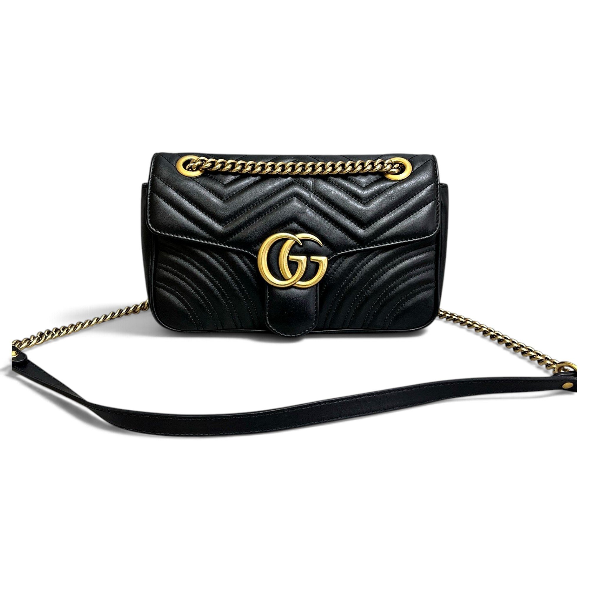 GG Marmont Flap leather handbag