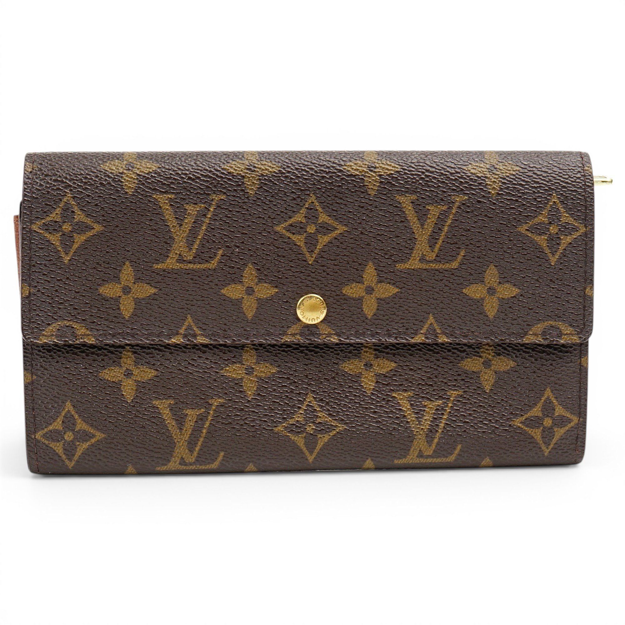 Leather clutch bag