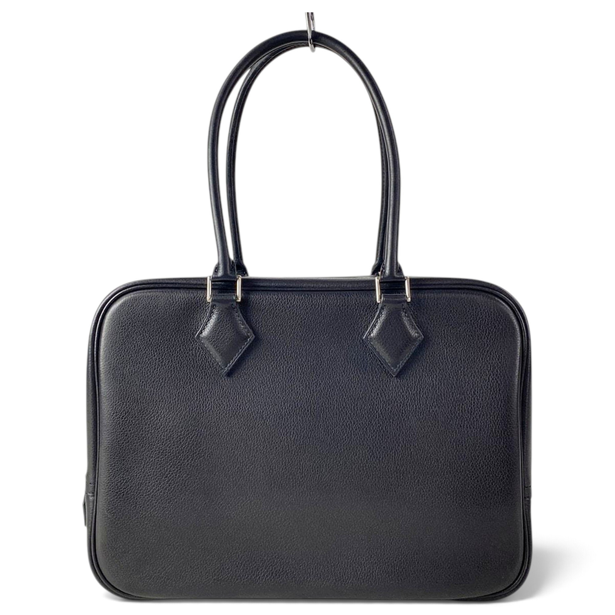 Hermes Plume 28 Handbag Black