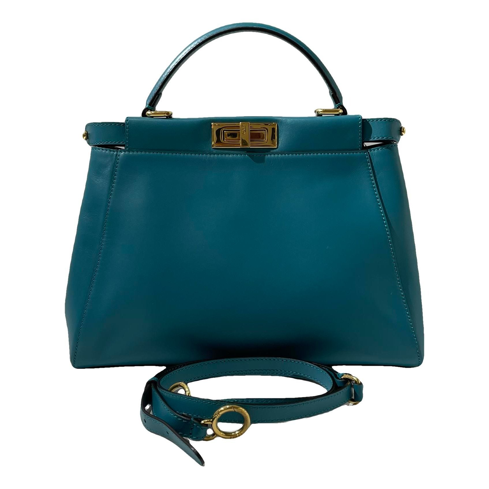 Peekaboo leather handbag