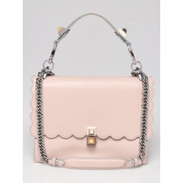 Fendi Fendi Light Pink Leather Kan I Shoulder Bag 8BT283