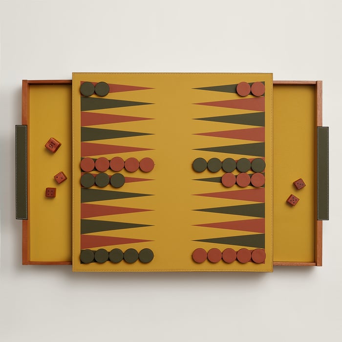 Jaune Safran Atout Backgammon Game