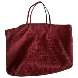 Fendi Logo Shopper Tote cloth handbag