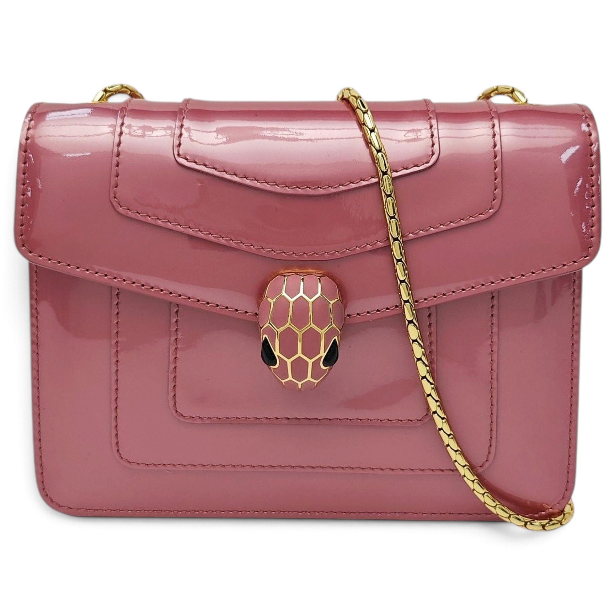 Patent leather handbag