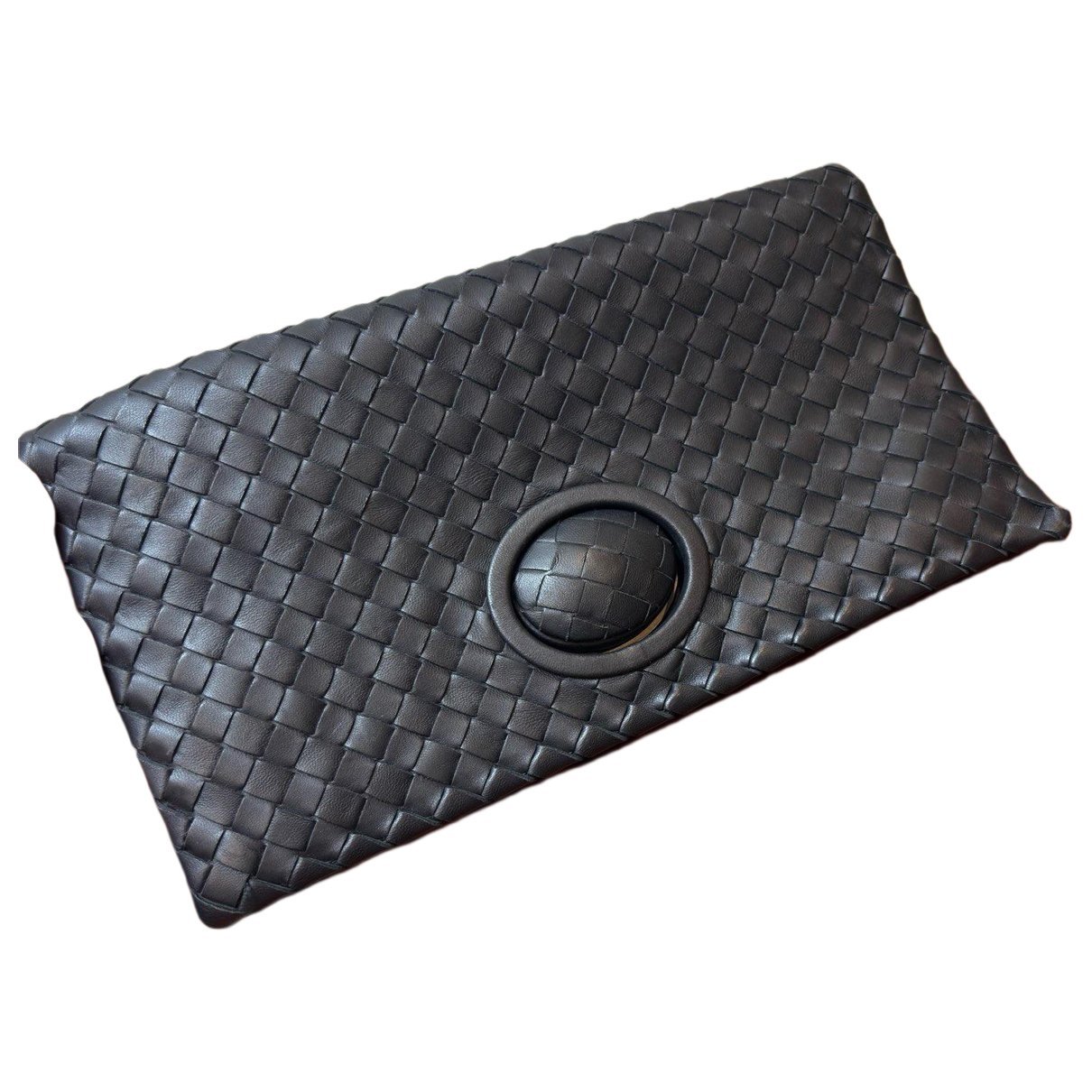 Leather clutch bag