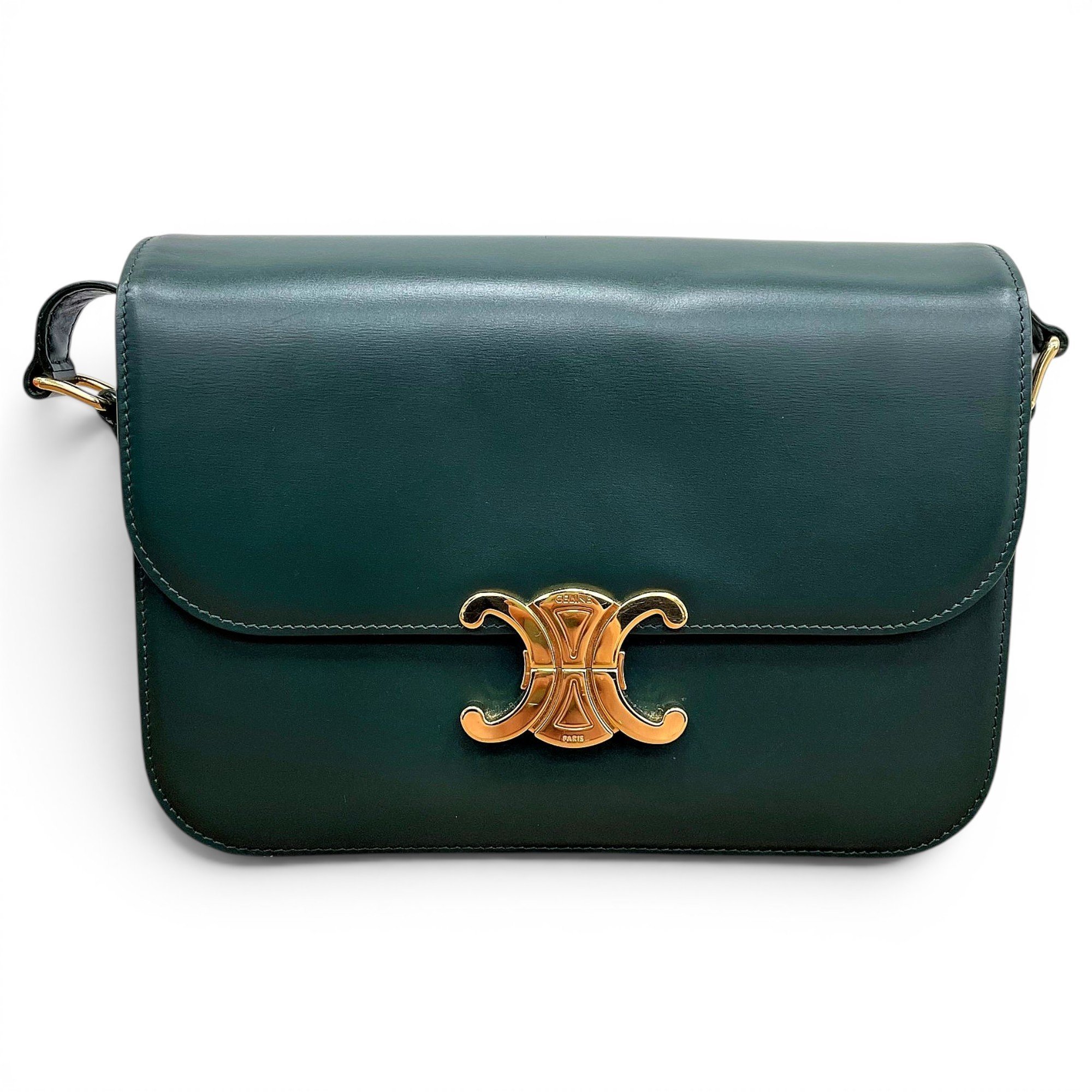 Triomphe leather handbag