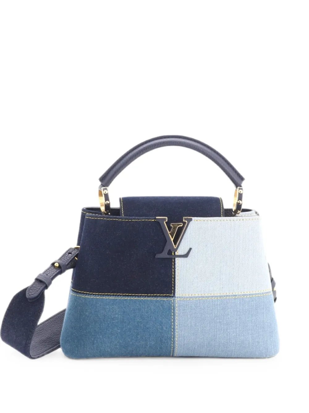 Capucines Bag Patchwork Denim BB satchel