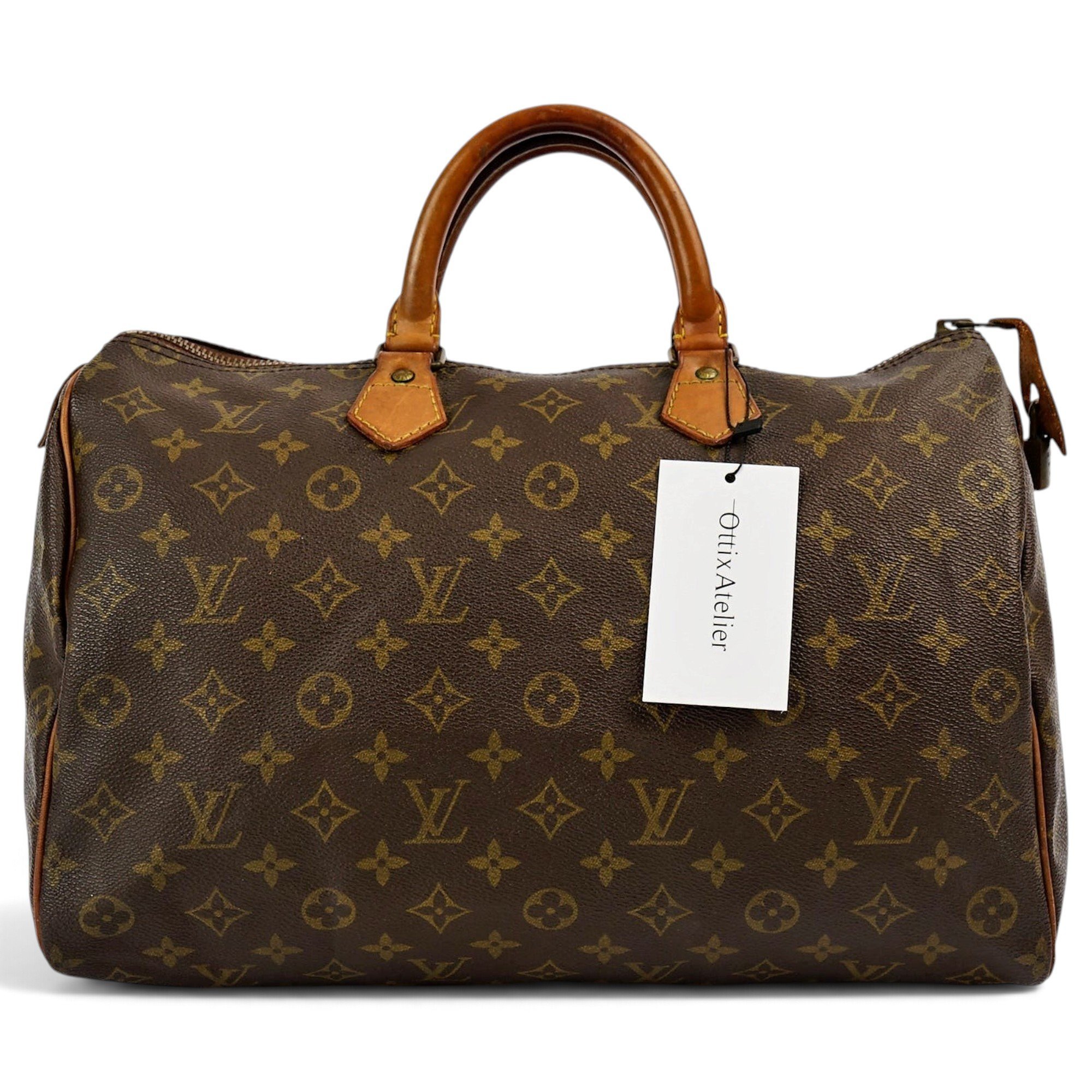 Speedy leather handbag