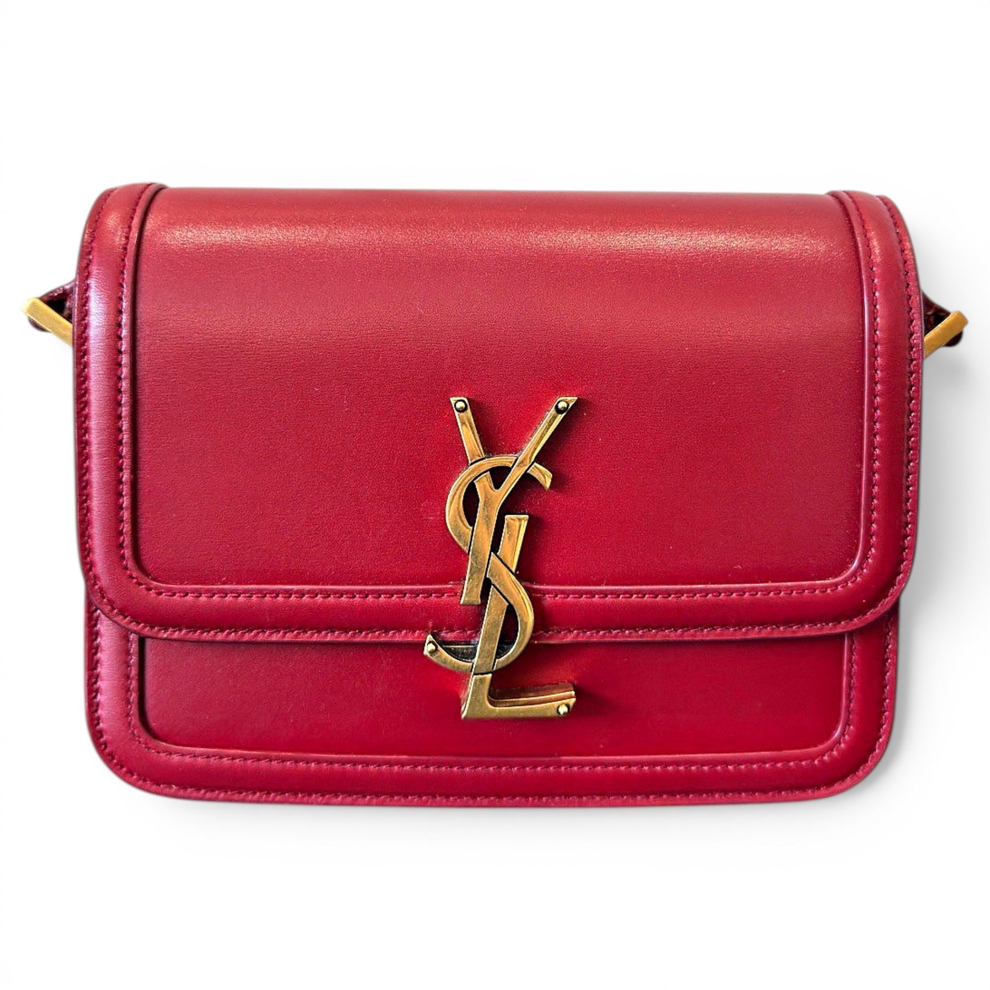 Solférino leather handbag