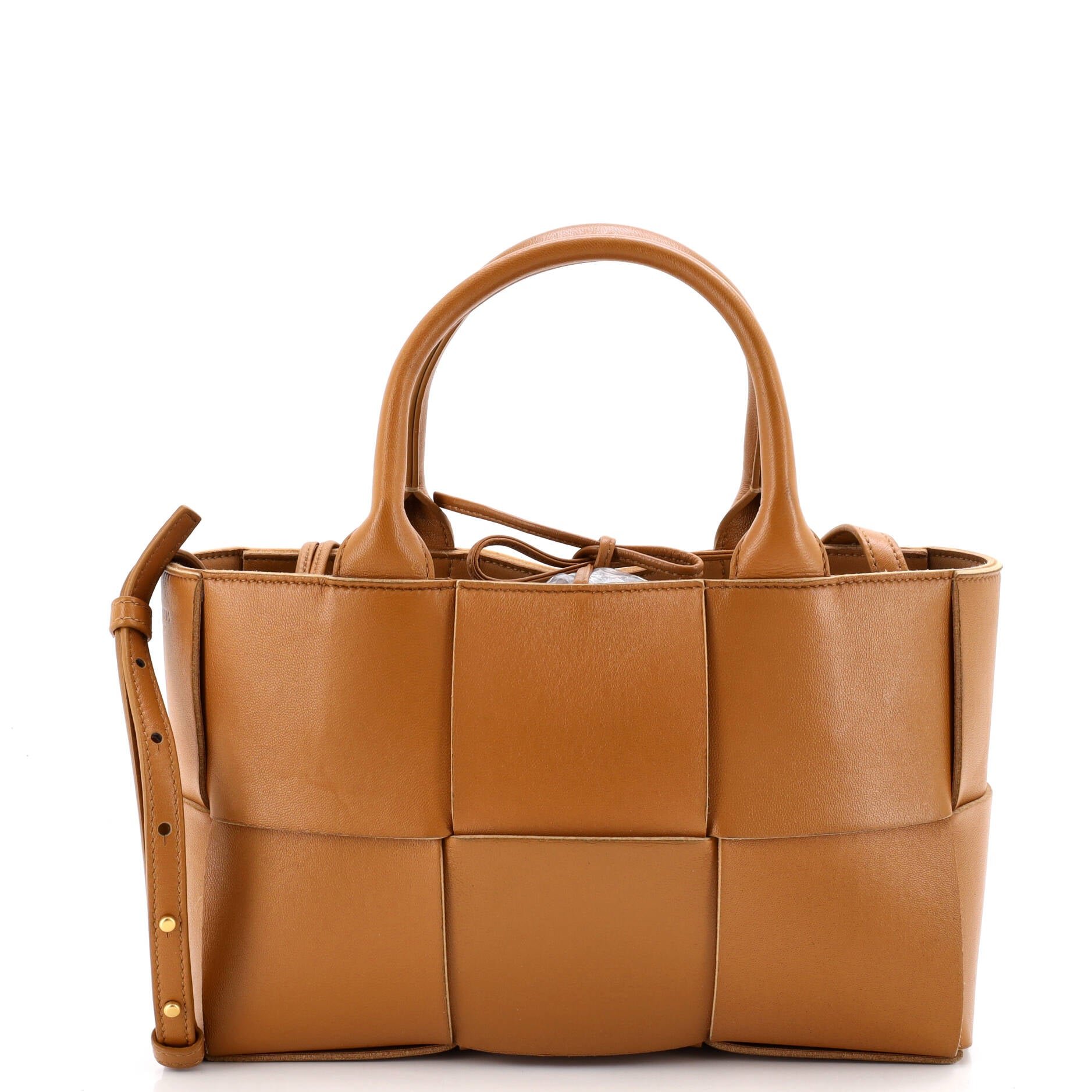 Arco Tote Maxi Intrecciato Leather Mini