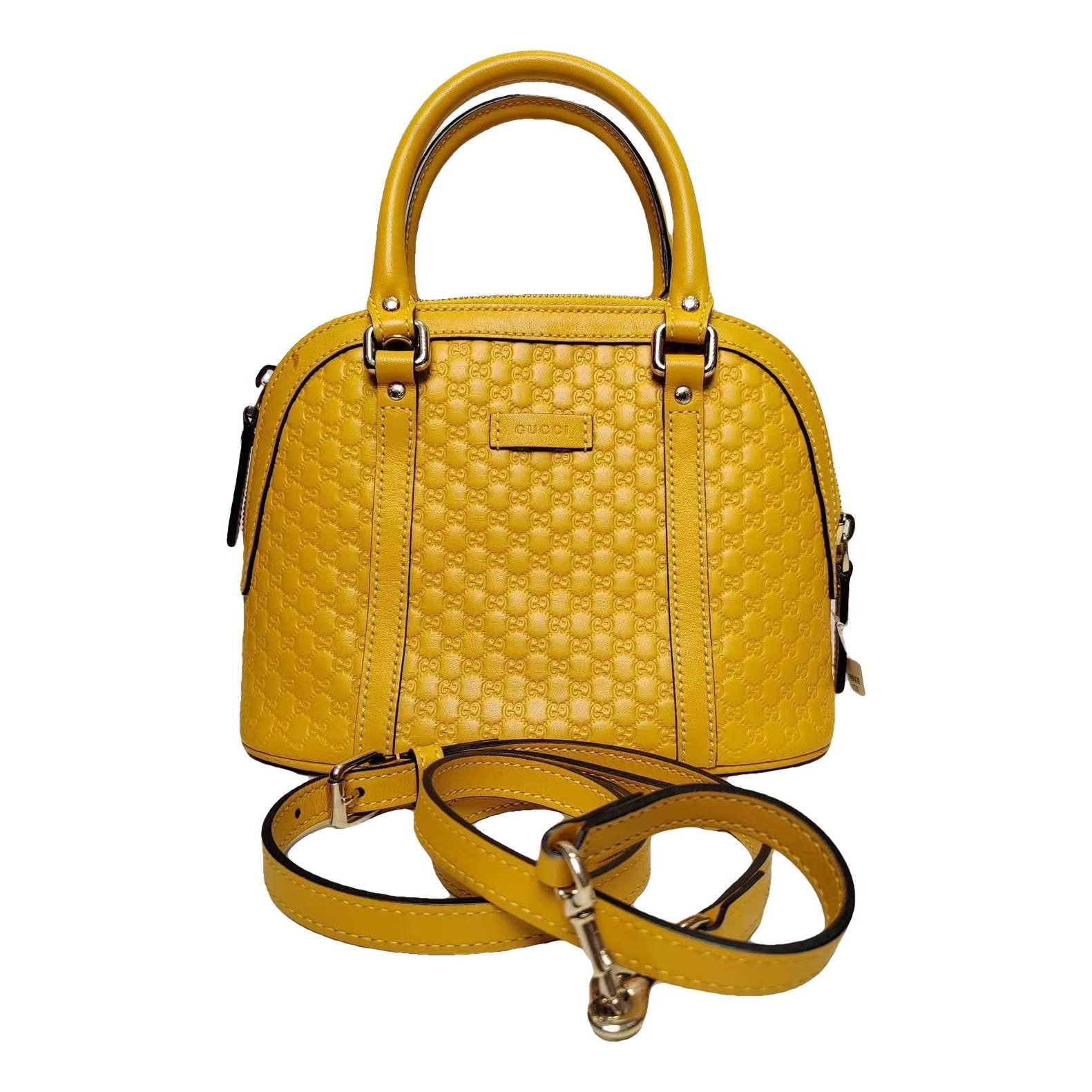 Dôme leather handbag