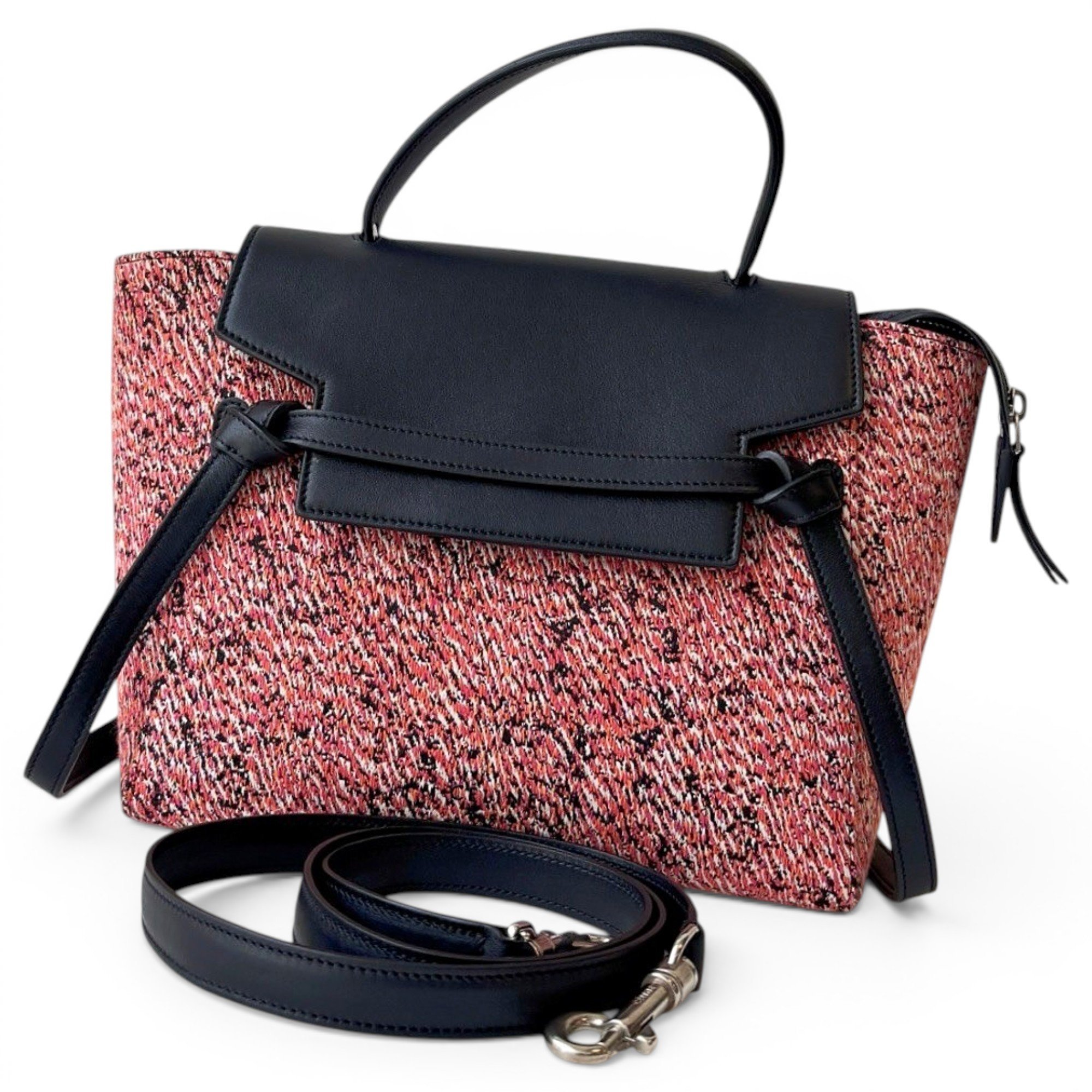 Belt leather handbag