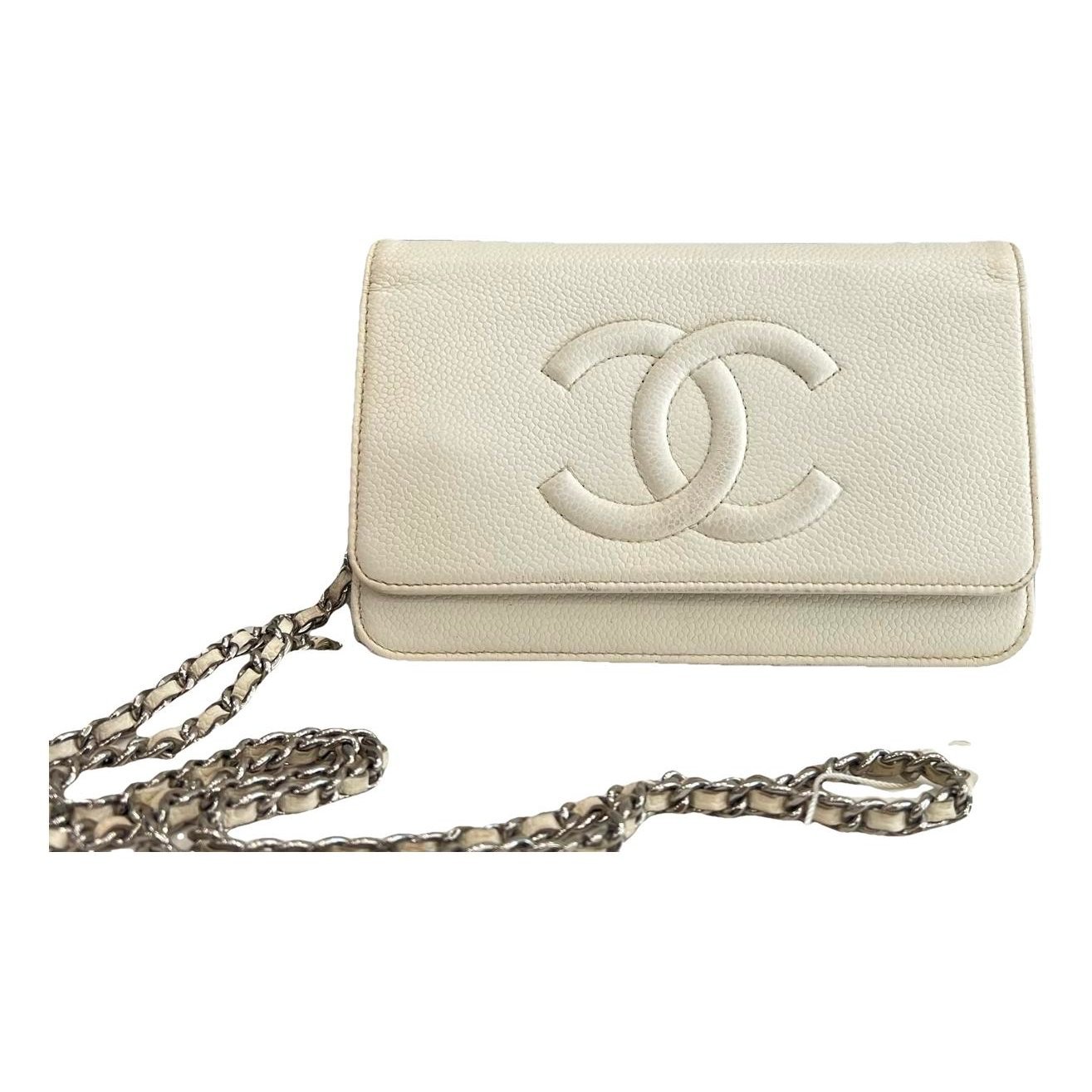 Wallet On Chain Double C leather handbag