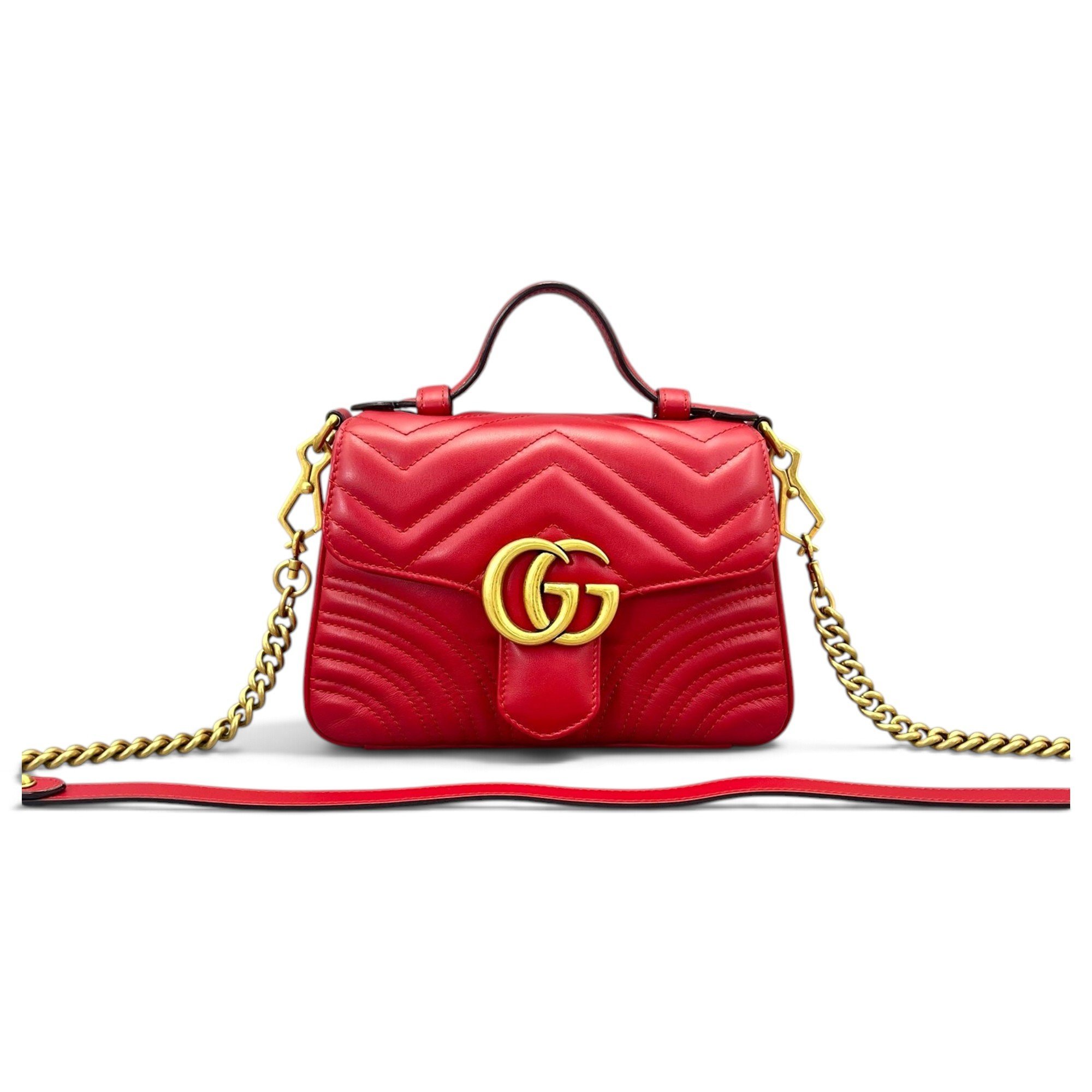 GG Marmont Flap leather crossbody bag