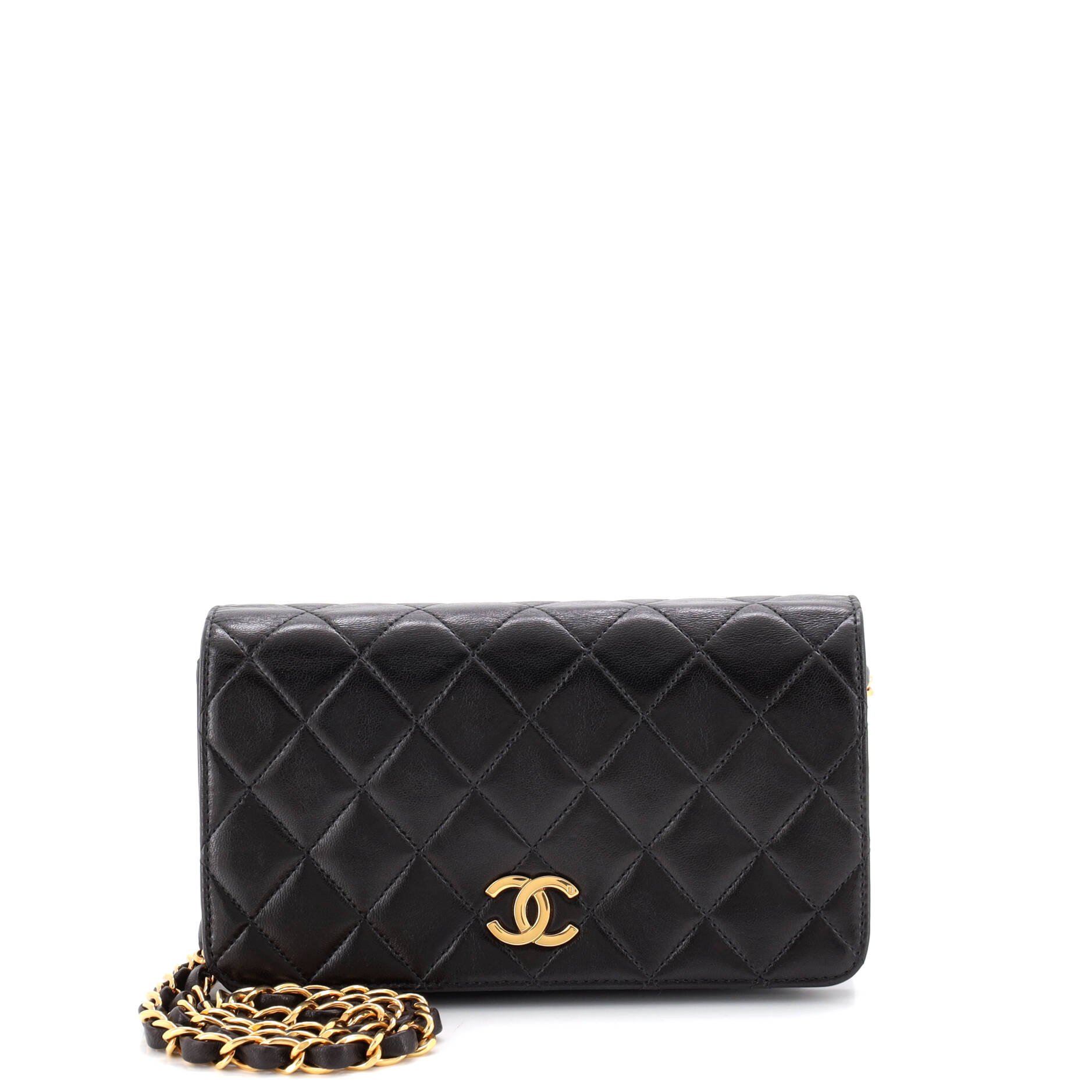 Vintage Full Flap Bag Quilted Lambskin Mini