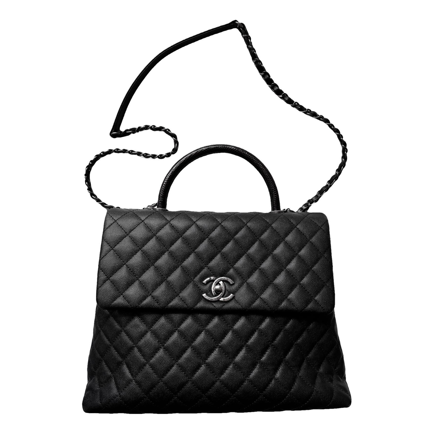 Coco Handle leather handbag