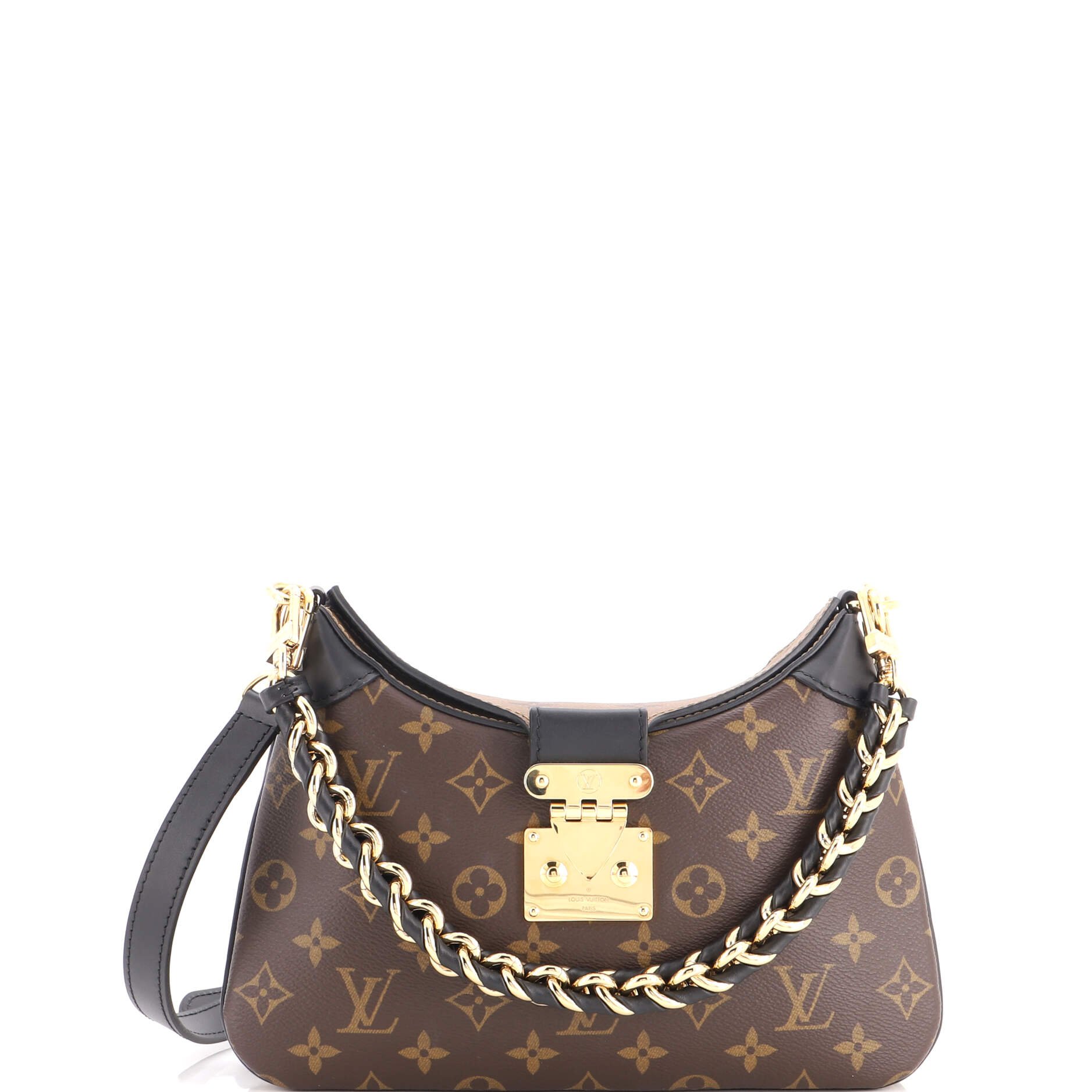 LV Twinny Handbag Monogram Canvas and Reverse Monogram Canvas with Leather