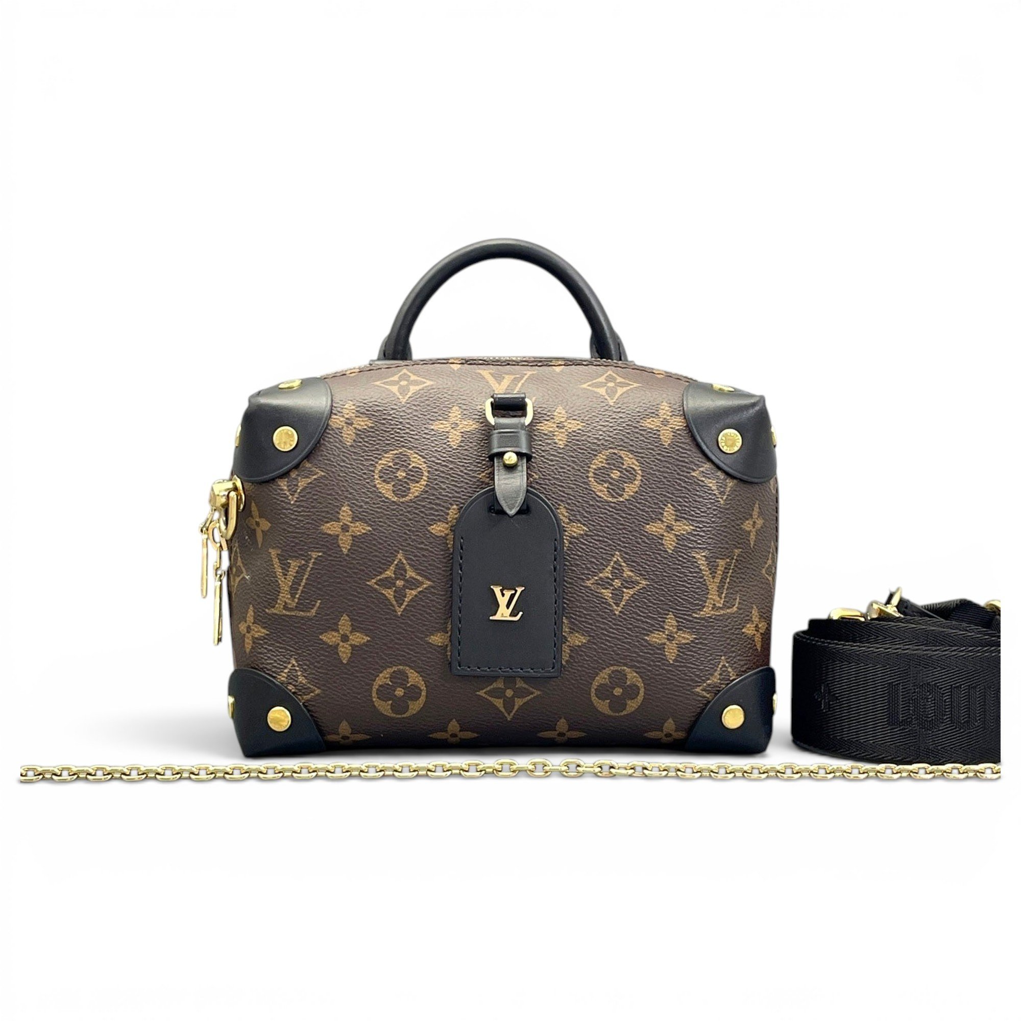 Petite Malle Souple leather handbag