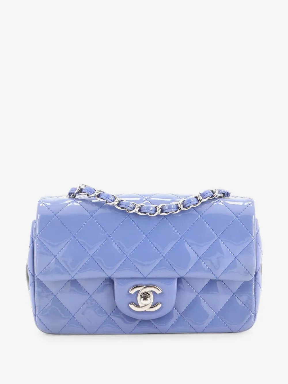 Classic Single Flap Bag Quilted Patent Mini crossbody bag