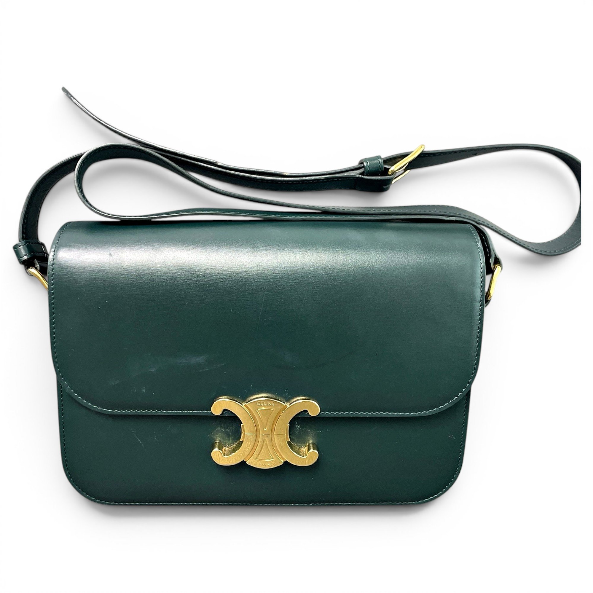Triomphe leather handbag