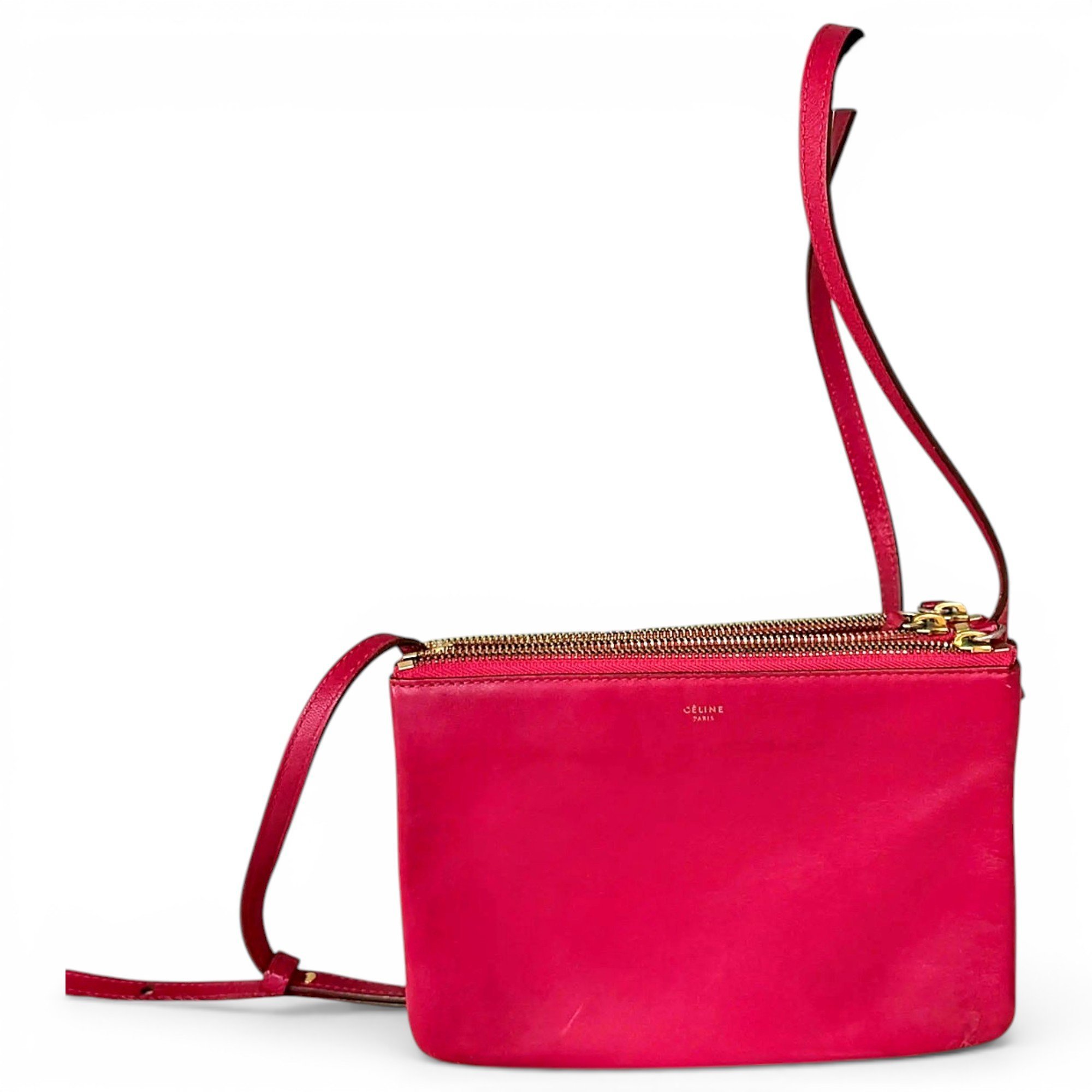Trio leather crossbody bag